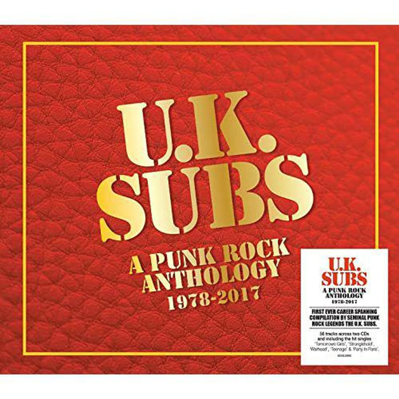 U.K. Subs PUNK ROCK ANTHOLOGY 1978-2017 CD