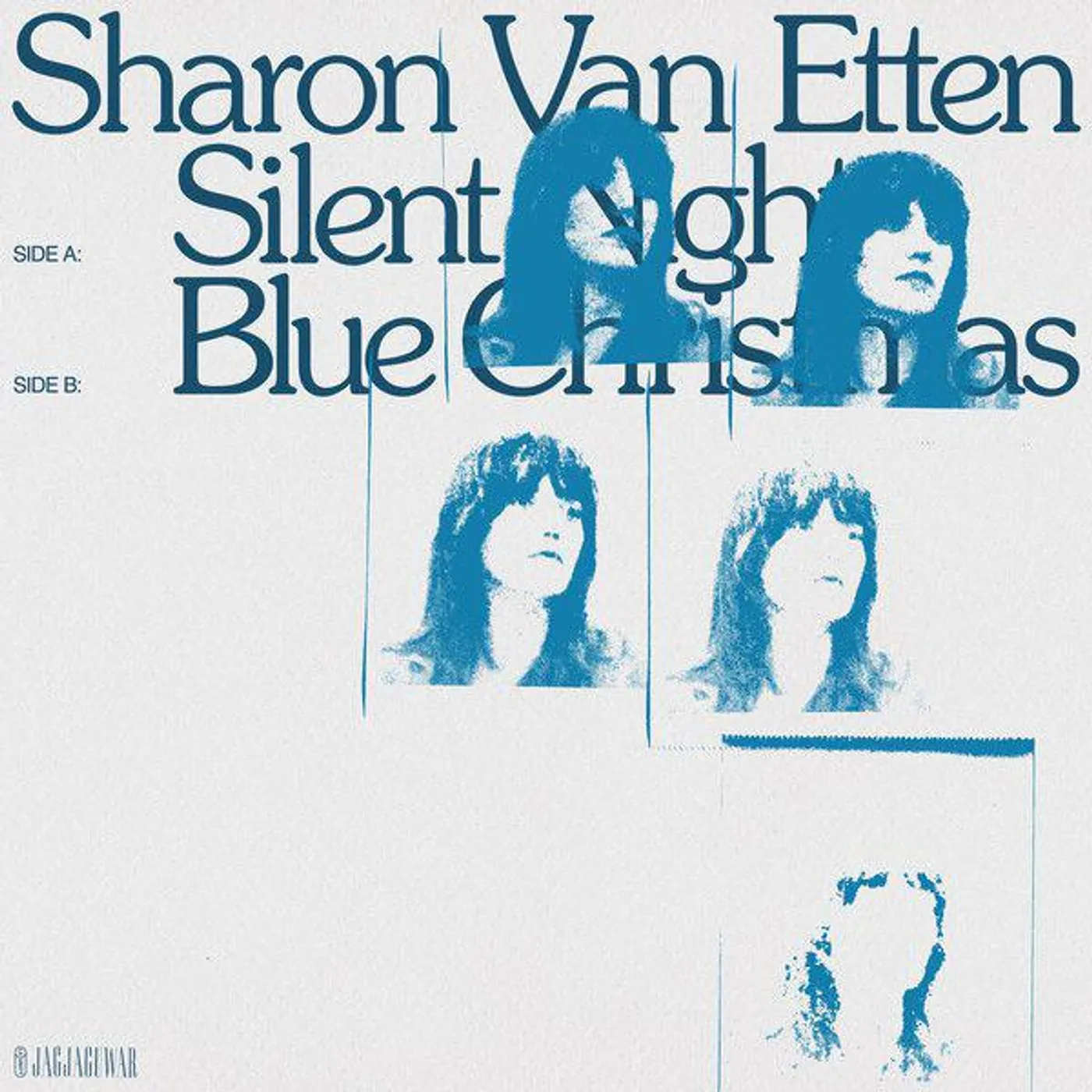 Sharon Van Etten SILENT NIGHT / BLUE CHRISTMAS (CLEAR BLUE) Vinyl Record