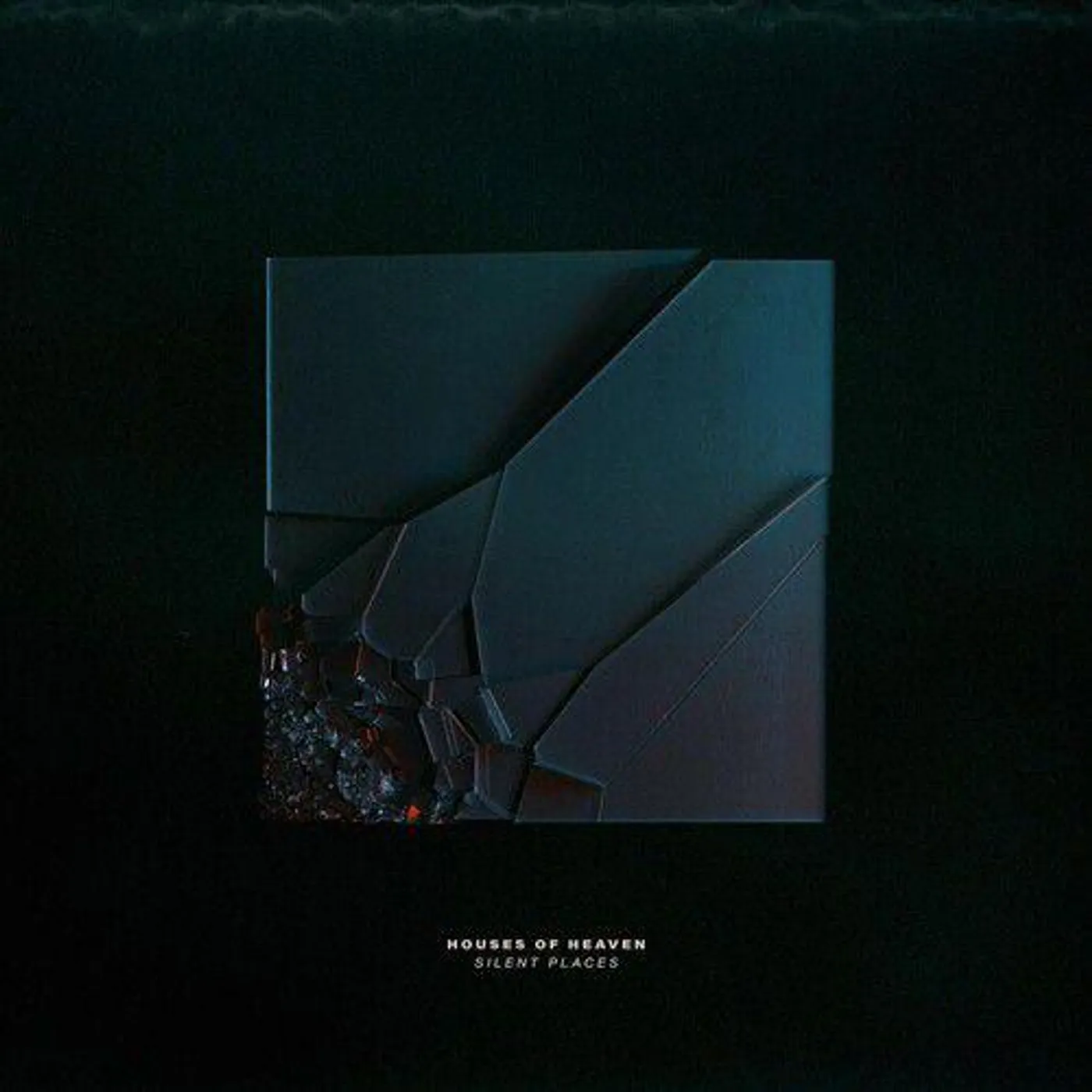 Houses of Heaven SILENT PLACES (SILENT RED & BLACK SWIRL) Vinyl Record