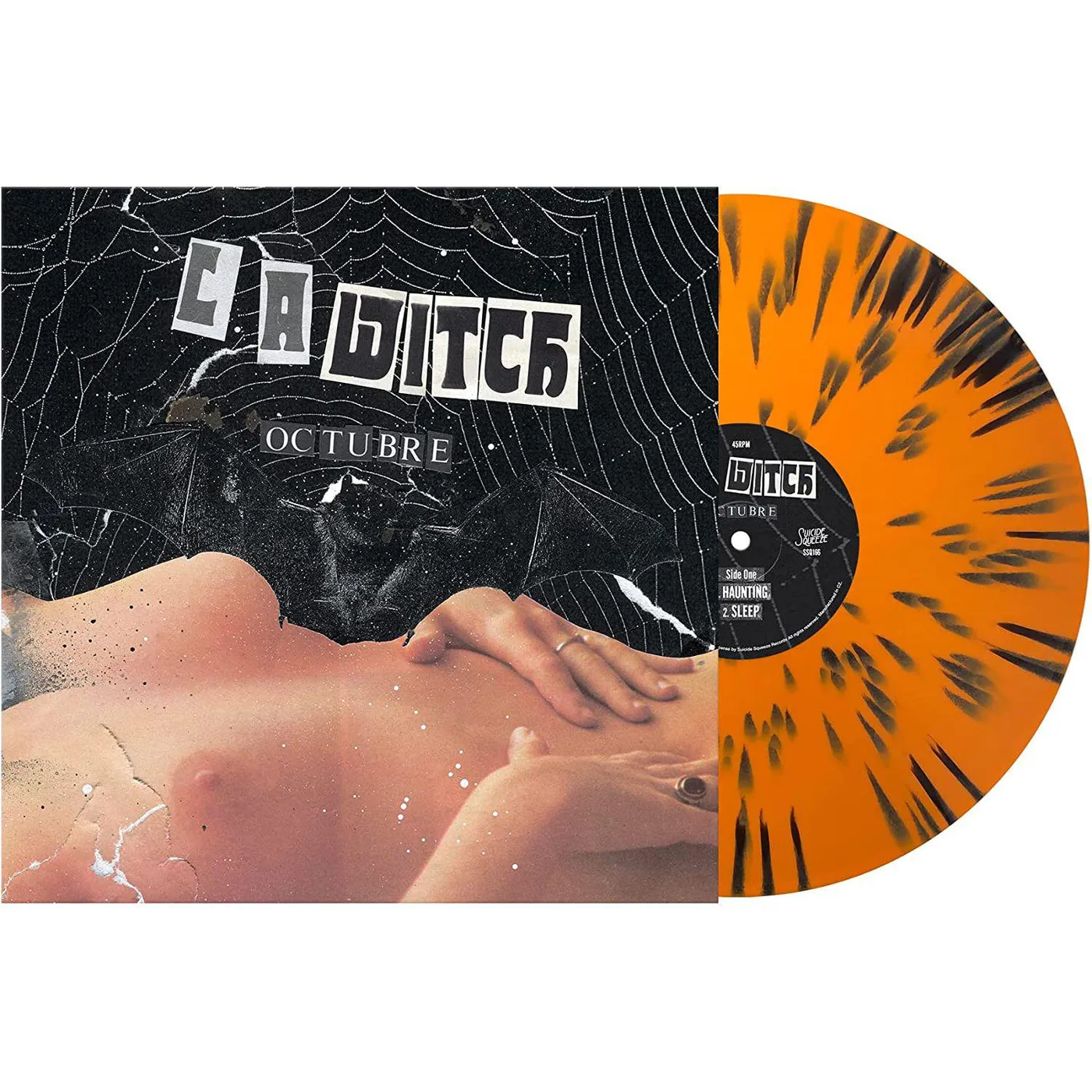 L.A. WITCH Octubre (Halloween Orange w/ Black) Vinyl Record