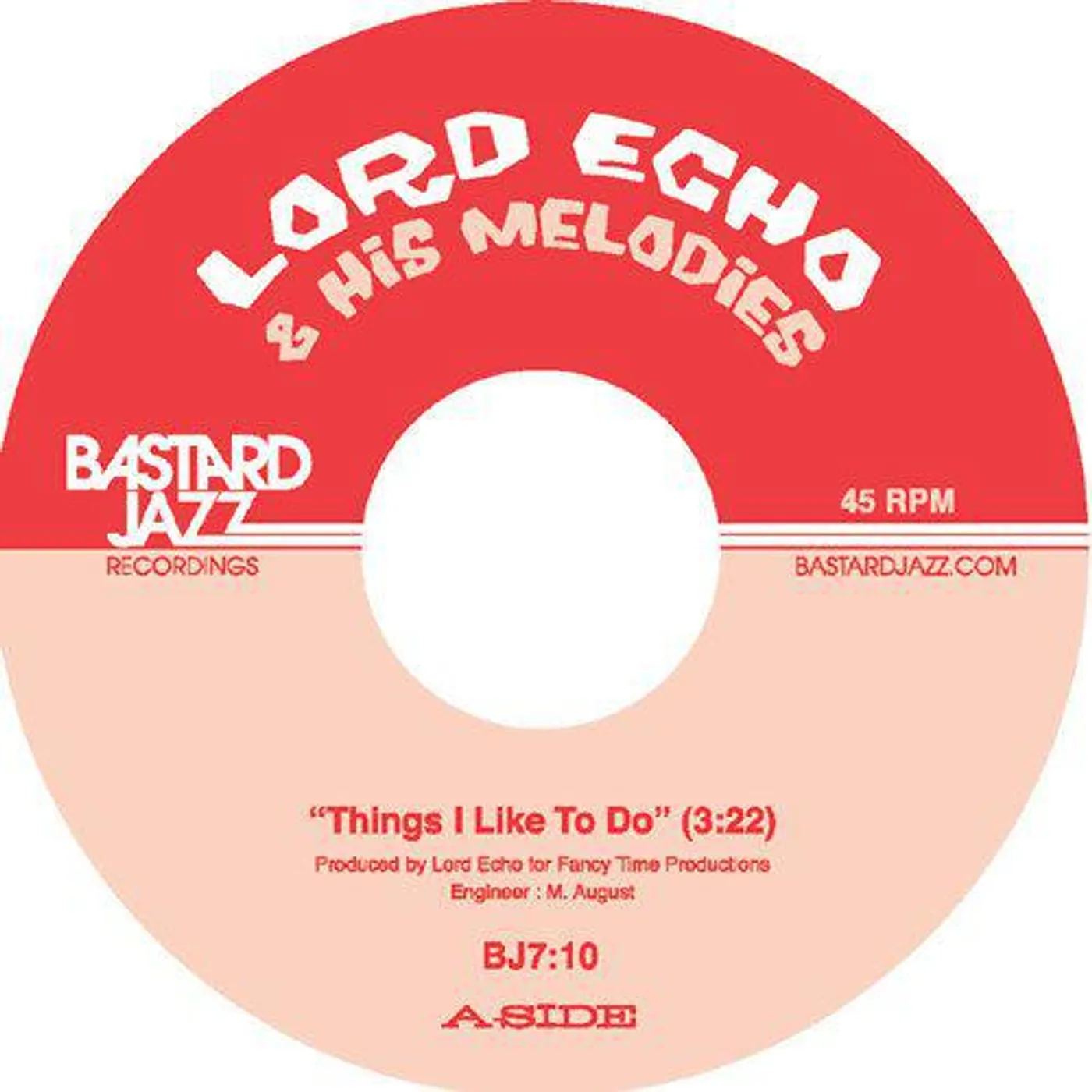 Lord Echo THINGS I LIKE TO DO/LONG TIME NO SEE Vinyl Record - UK Release