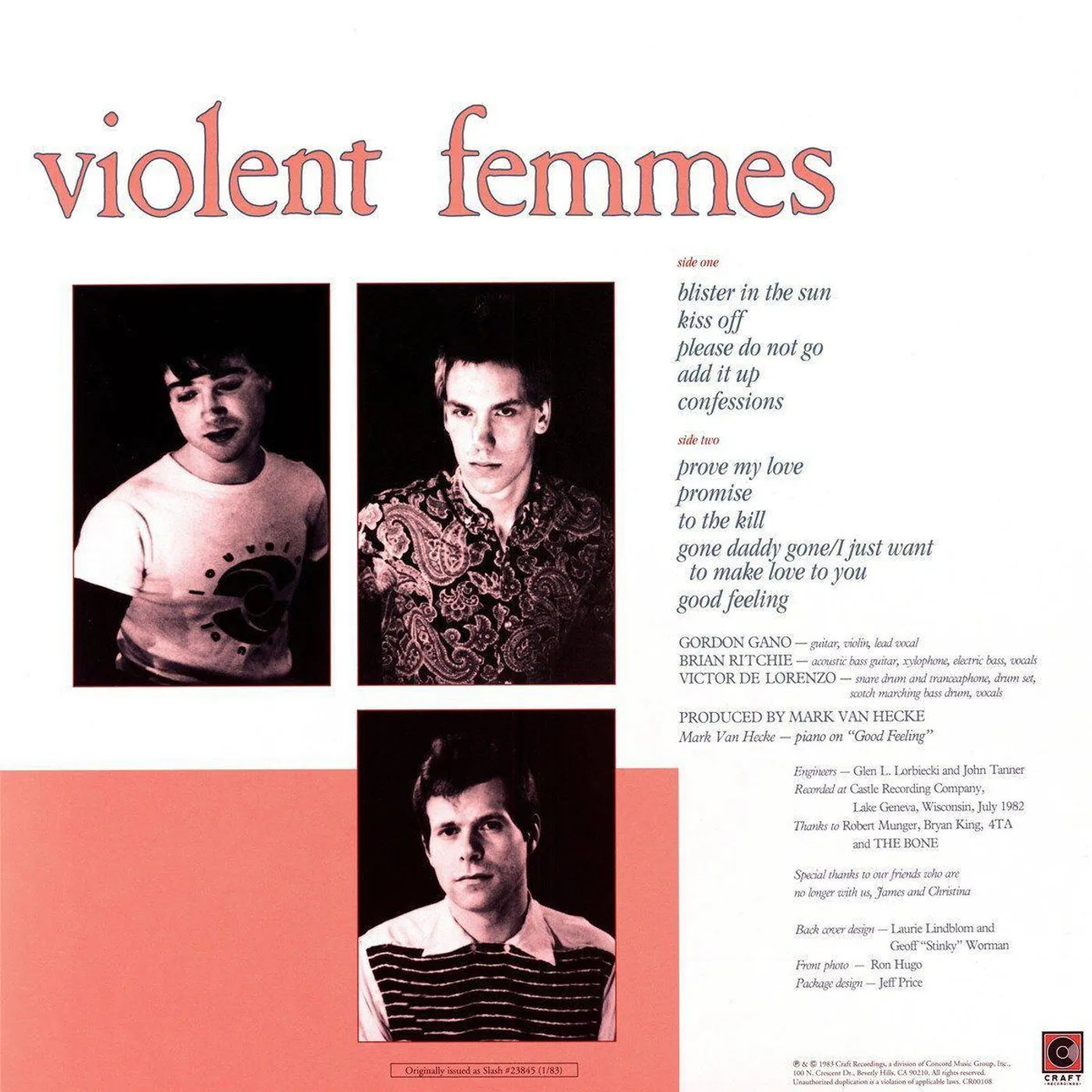  Violent Femmes Vinyl Record