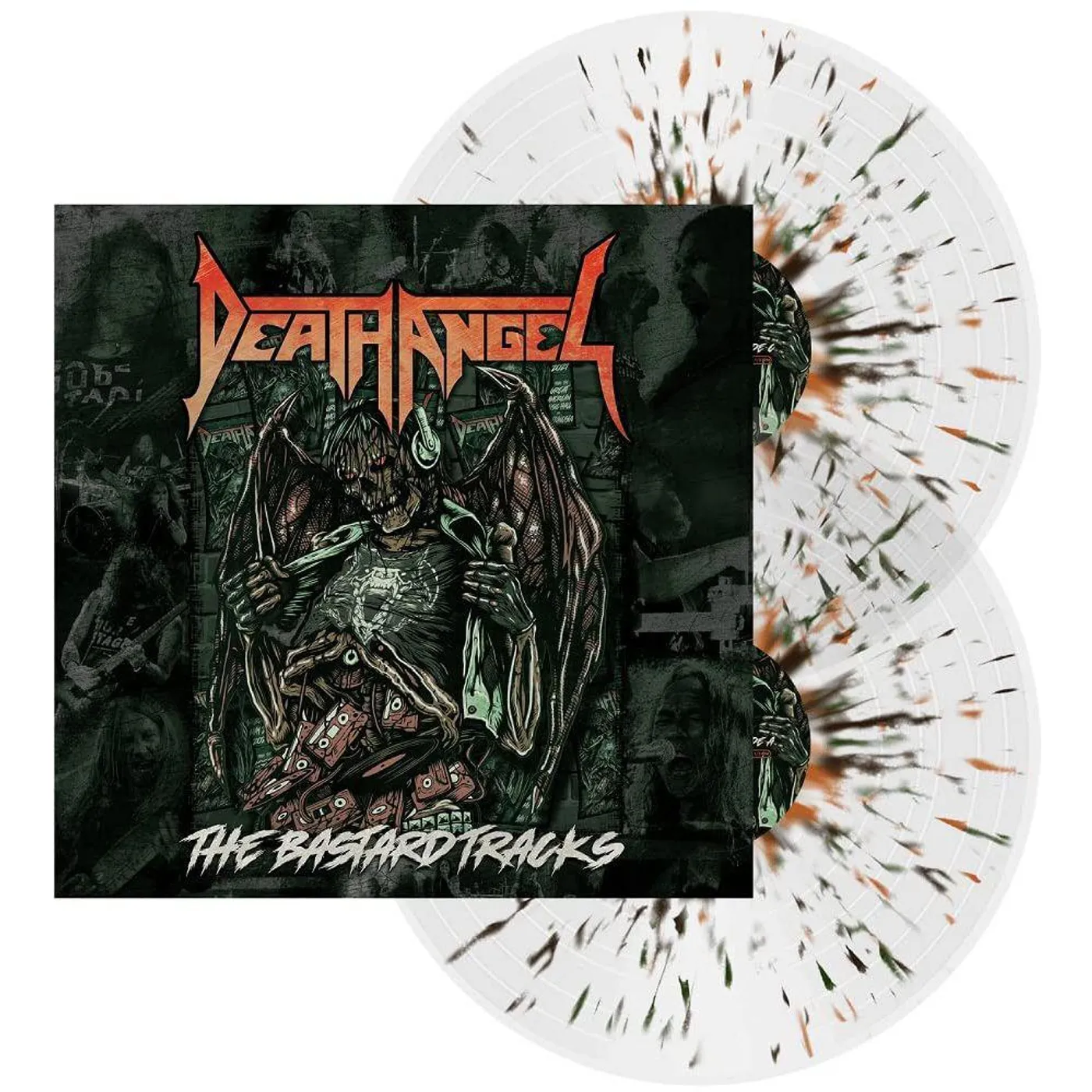 Death Angel Bastard Tracks (Clear, Brown, Green & Orange) Vinyl Record