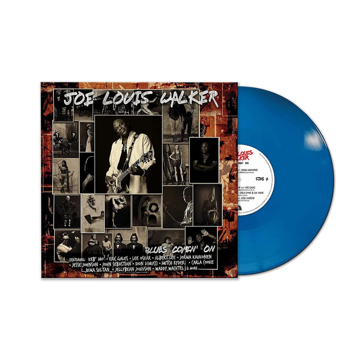 Joe Louis Walker Blues Comin' On - Blue Vinyl Record 