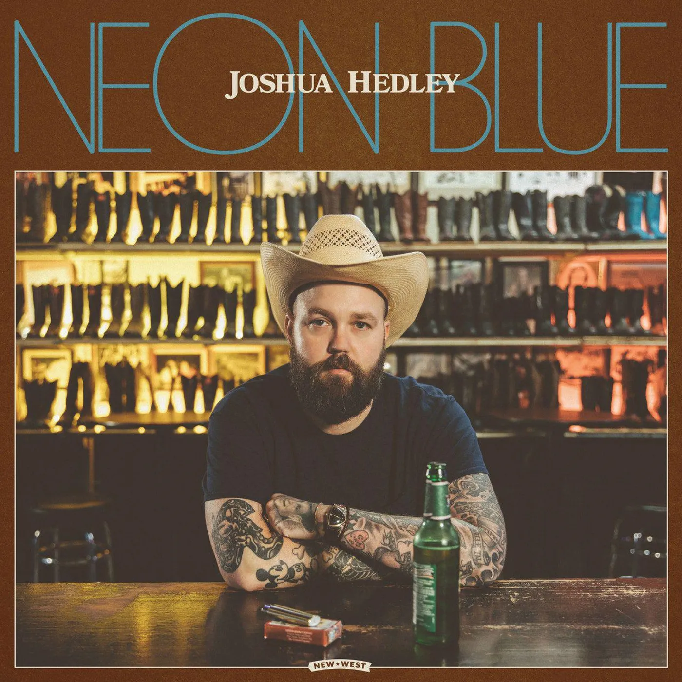 Joshua Hedley Neon Blue Vinyl Record