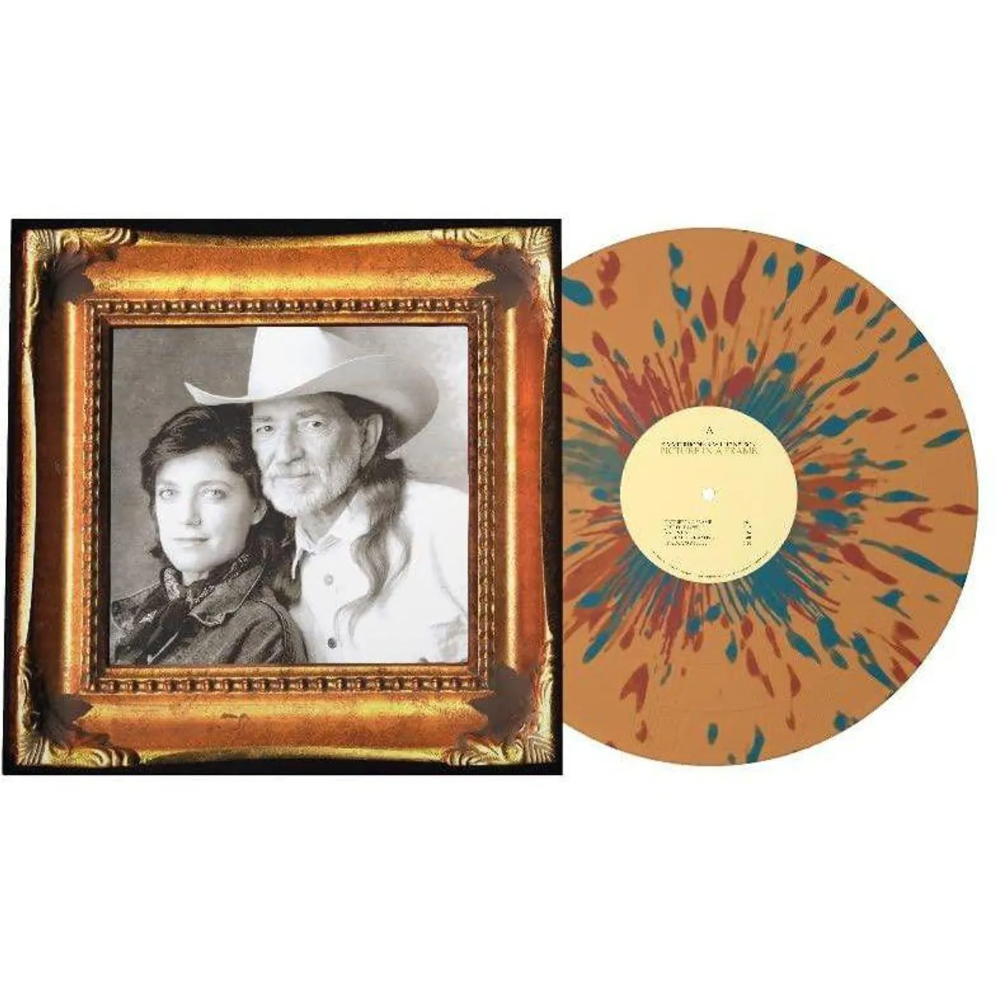 Willie Nelson and Kimmie Rhodes Picture In A Frame Vinyl Record