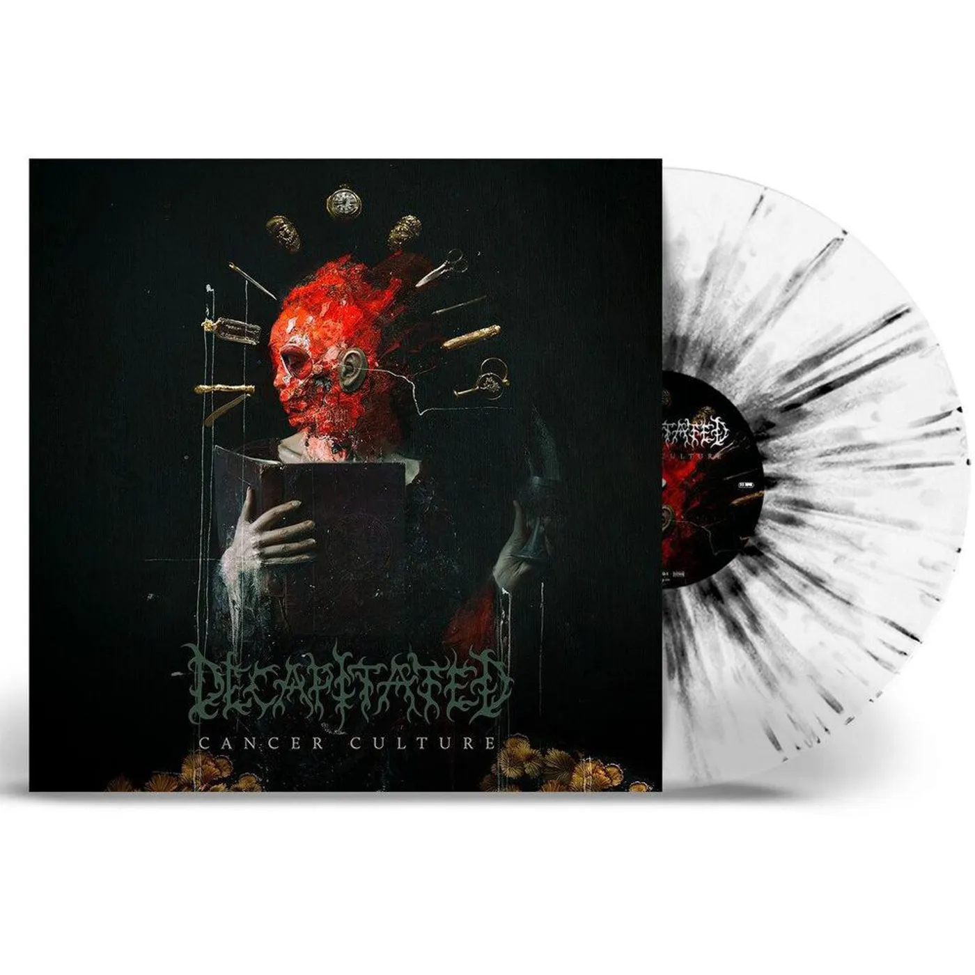 Decapitated CANCER CULTURE (CLEAR W/ BLACK SPLATTER) Vinyl Record