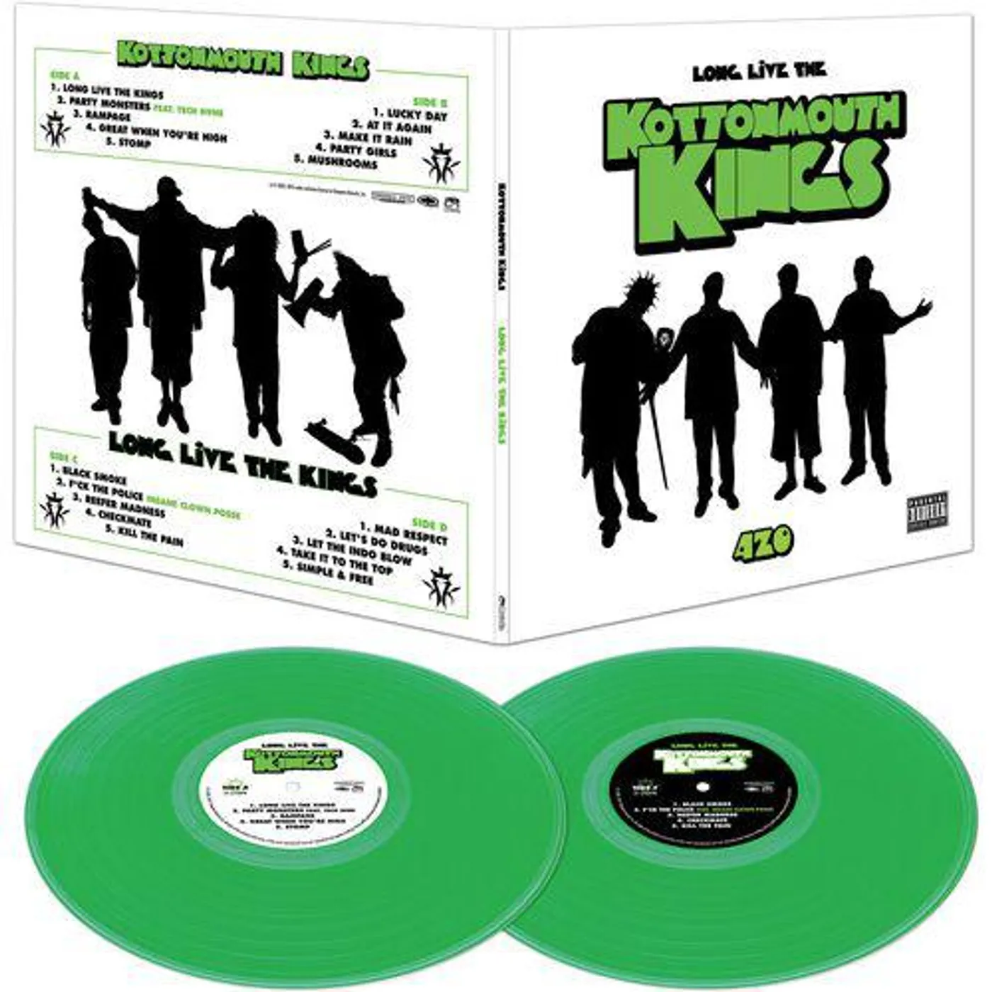 Kottonmouth Kings LONG LIVE THE KINGS - GREEN Vinyl Record