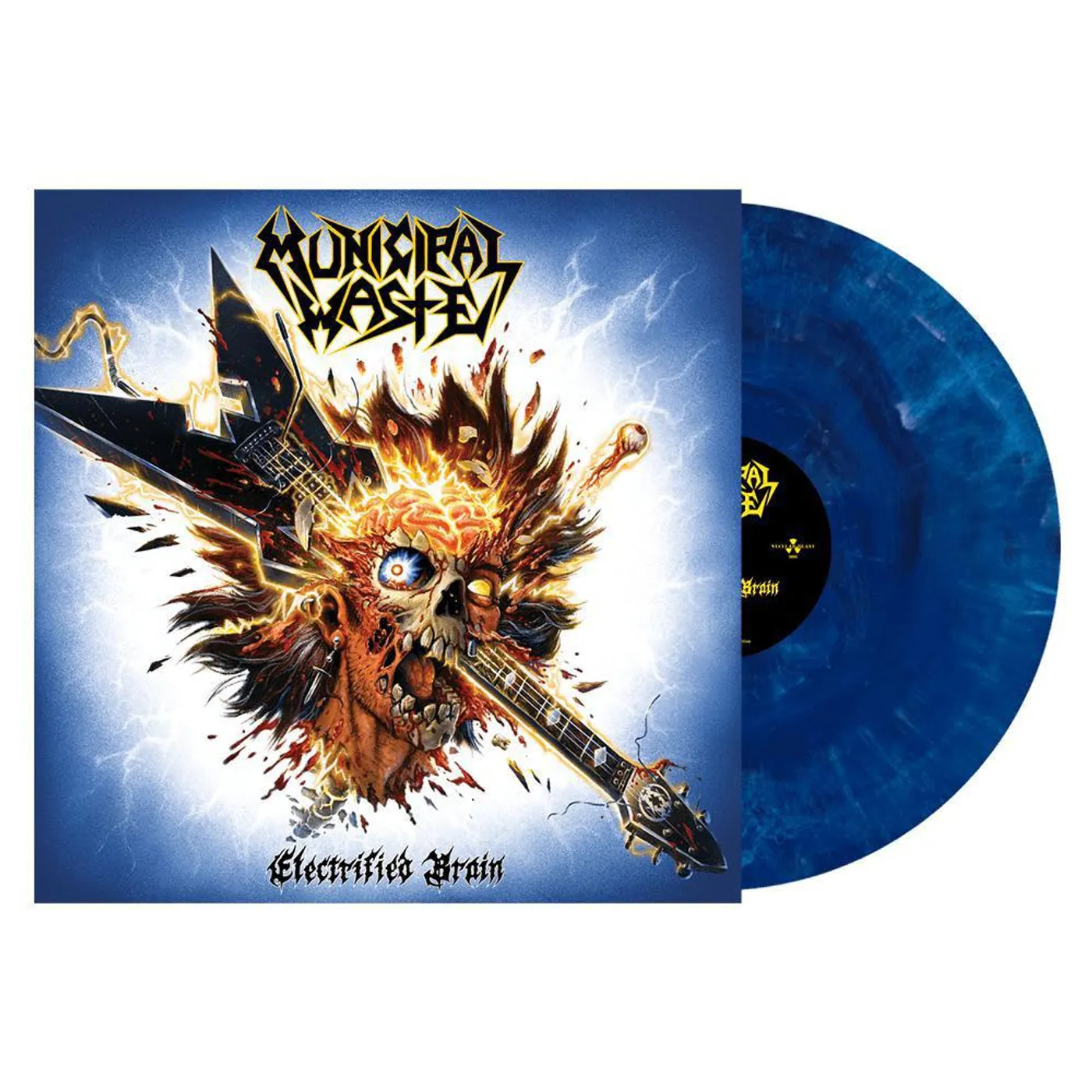 Municipal Waste Electrified Brain (Blue Marble) Vinyl Record