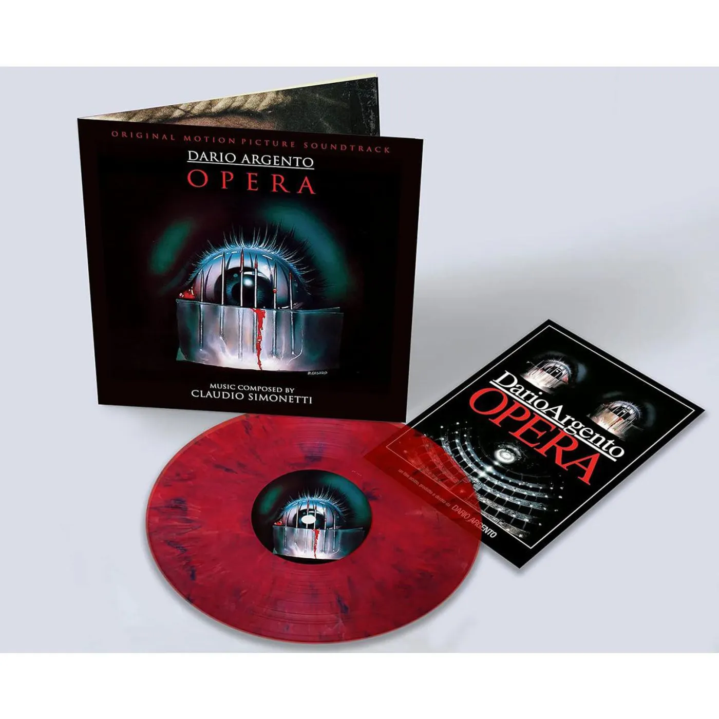 Claudio Simonetti Dario Argento's Opera - Original Soundtrack (Red Blood Transparent Marble) Vinyl Record