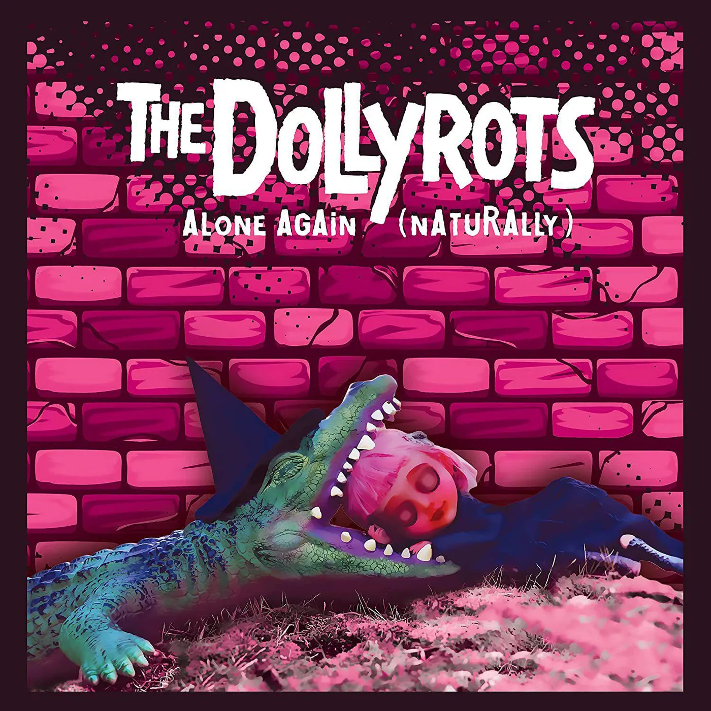 The Dollyrots Alone Again (Naturally) - Pink Vinyl Record