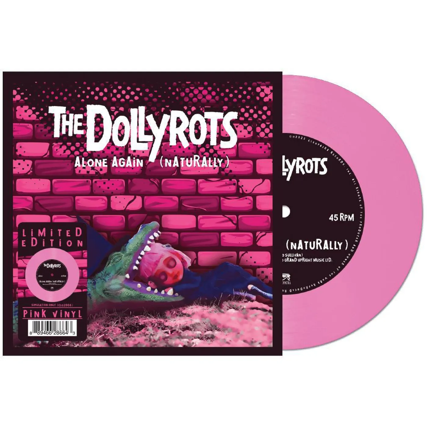 The Dollyrots Alone Again (Naturally) - Pink Vinyl Record
