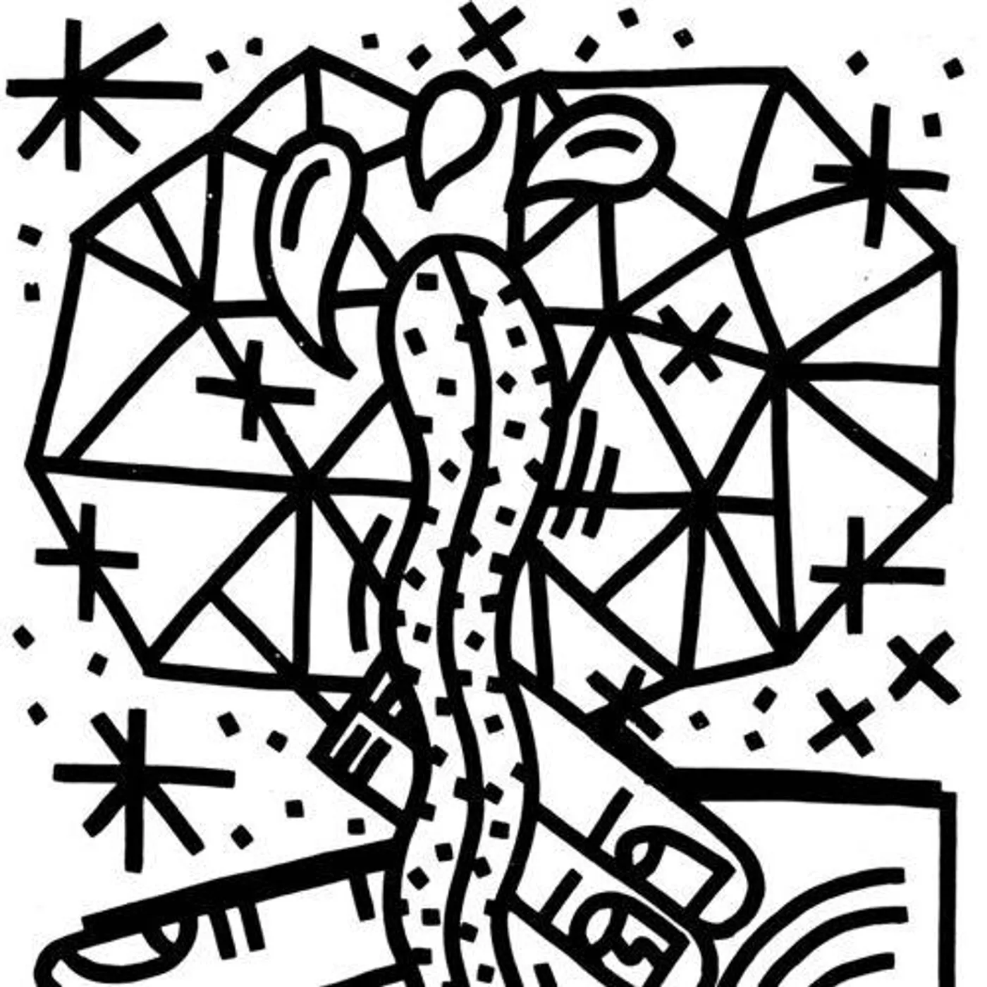 Chrisman MAKILA - WHITE W/BLACK SPLATTER Vinyl Record