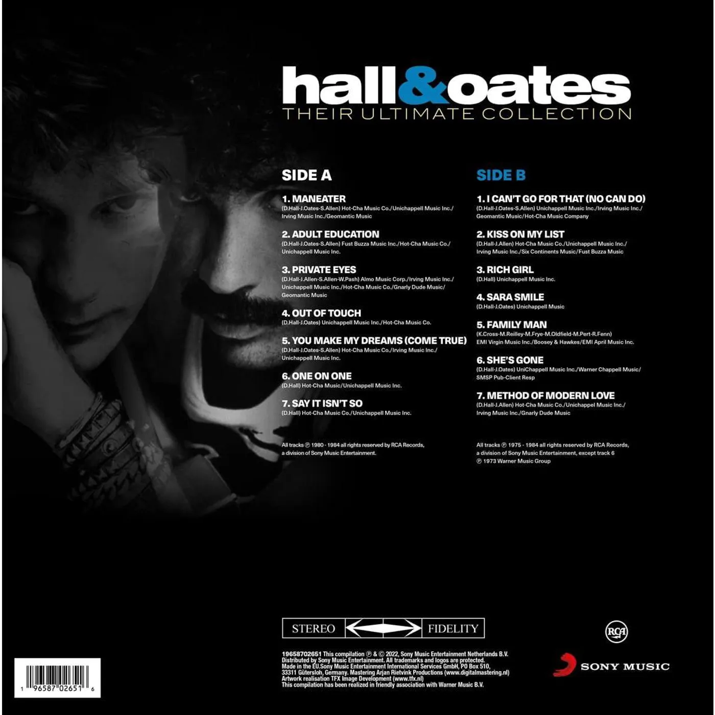 Daryl Hall & John Oates Their Ultimate Collection Vinyl Record
