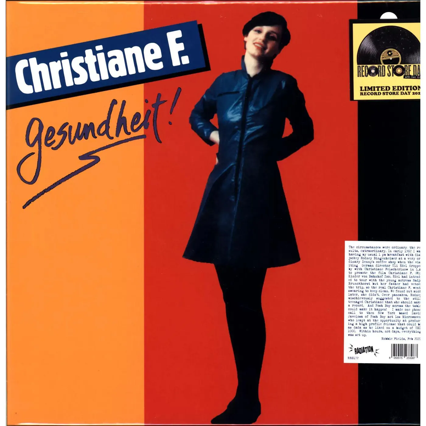 Christiane F. Gesundheit (Black/Red Splatter) Vinyl Record