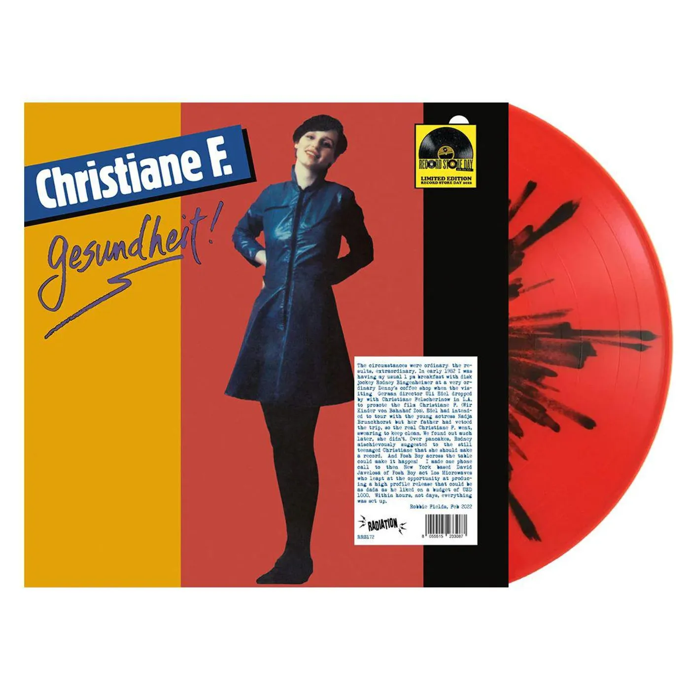 Christiane F. Gesundheit (Black/Red Splatter) Vinyl Record