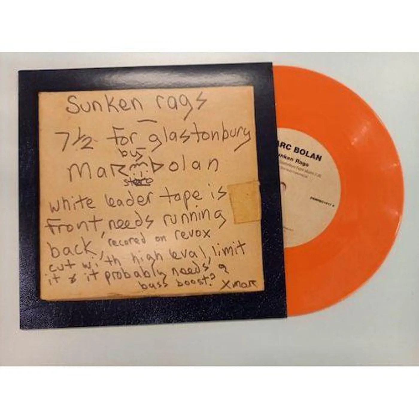 T. Rex Sunken Rags (Orange) Vinyl Record