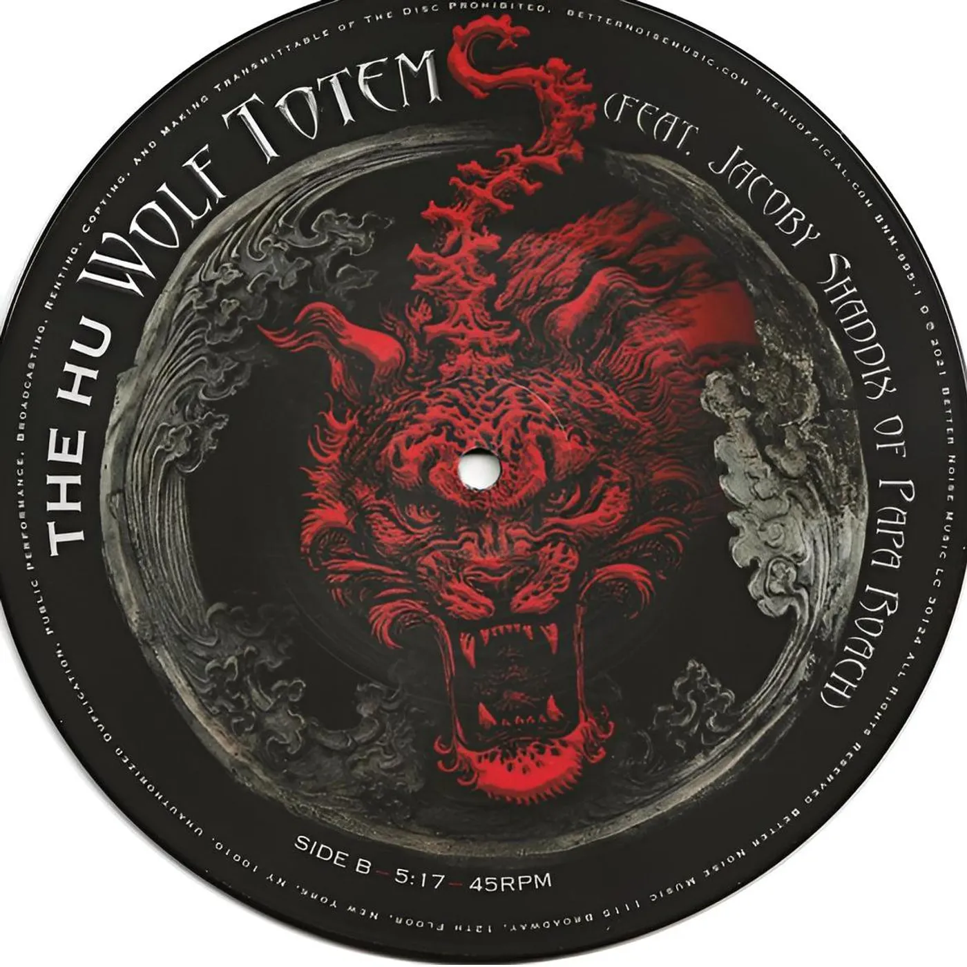 The HU Sad But True & Wolf Totem (7 Inch Picture Disc) Vinyl Record