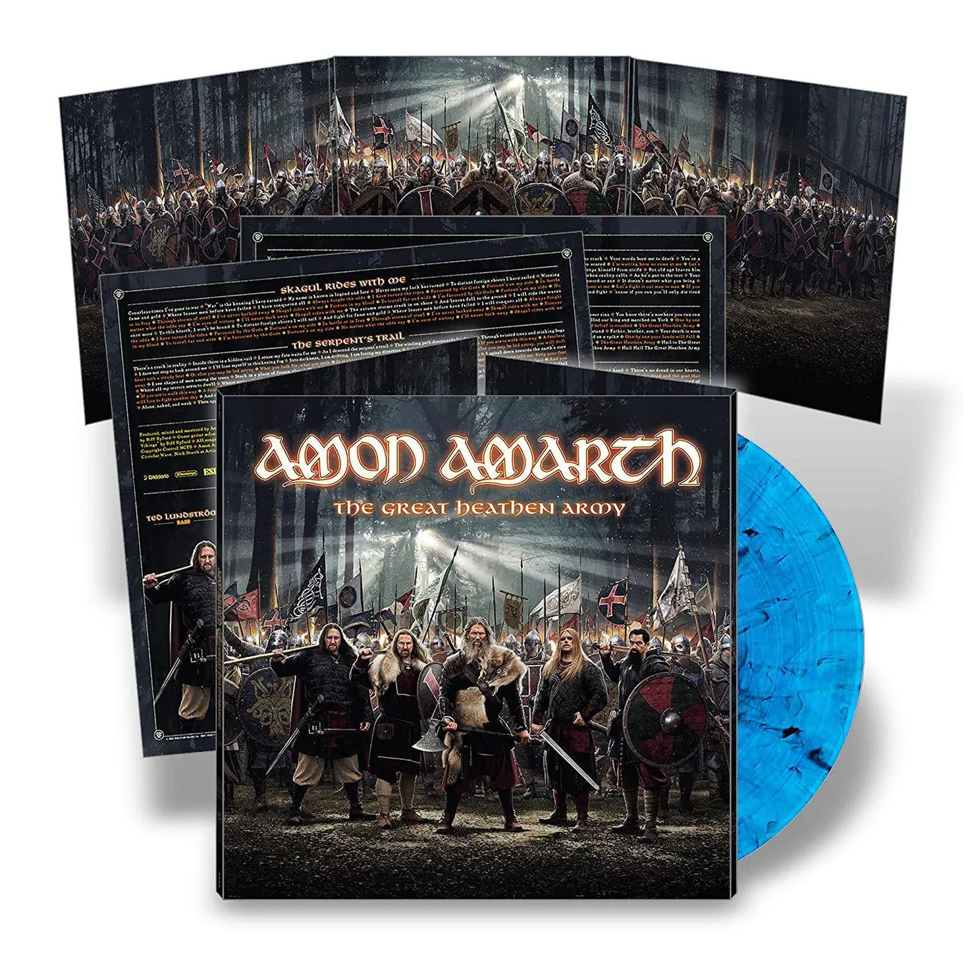 Amon Amarth Great Heathen Army (Blue Smoke) Vinyl Record