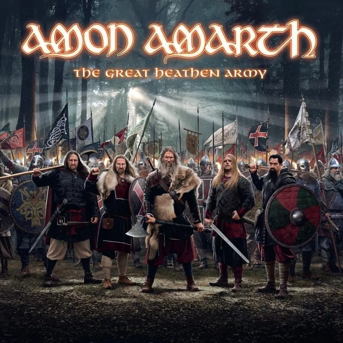 Amon Amarth Great Heathen Army (Blue Smoke) Vinyl Record
