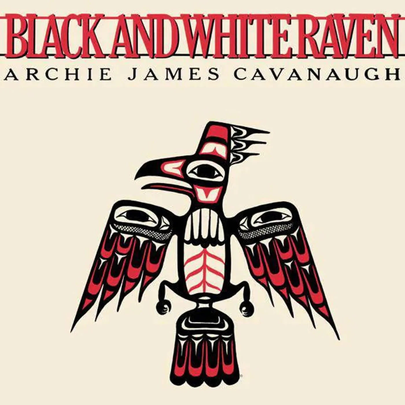 Archie James Cavanaugh Black & White Raven Vinyl Record