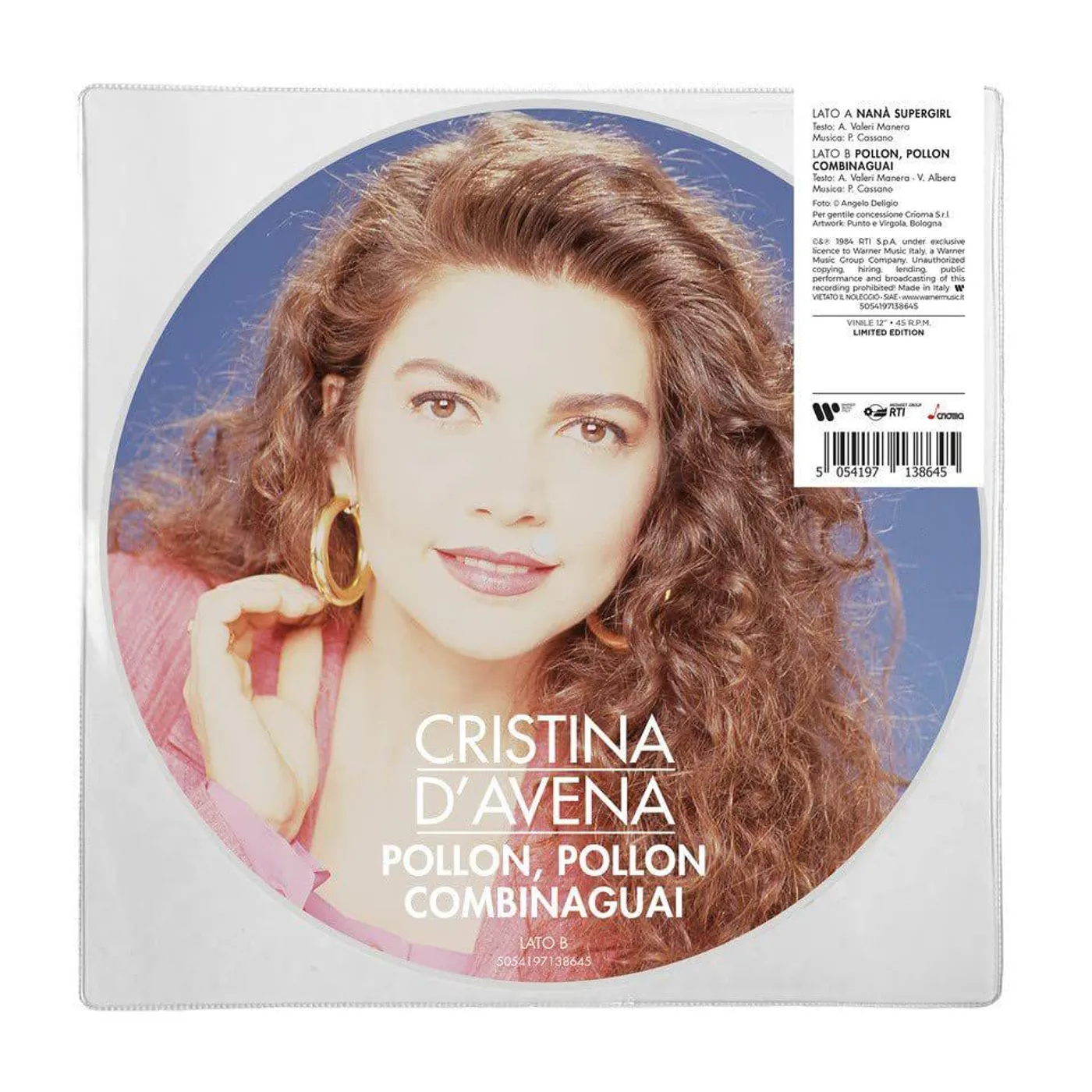 Cristina D'Avena NANA SUPERGIRL / POLLON POLLON COMBINA GUAI Vinyl Record