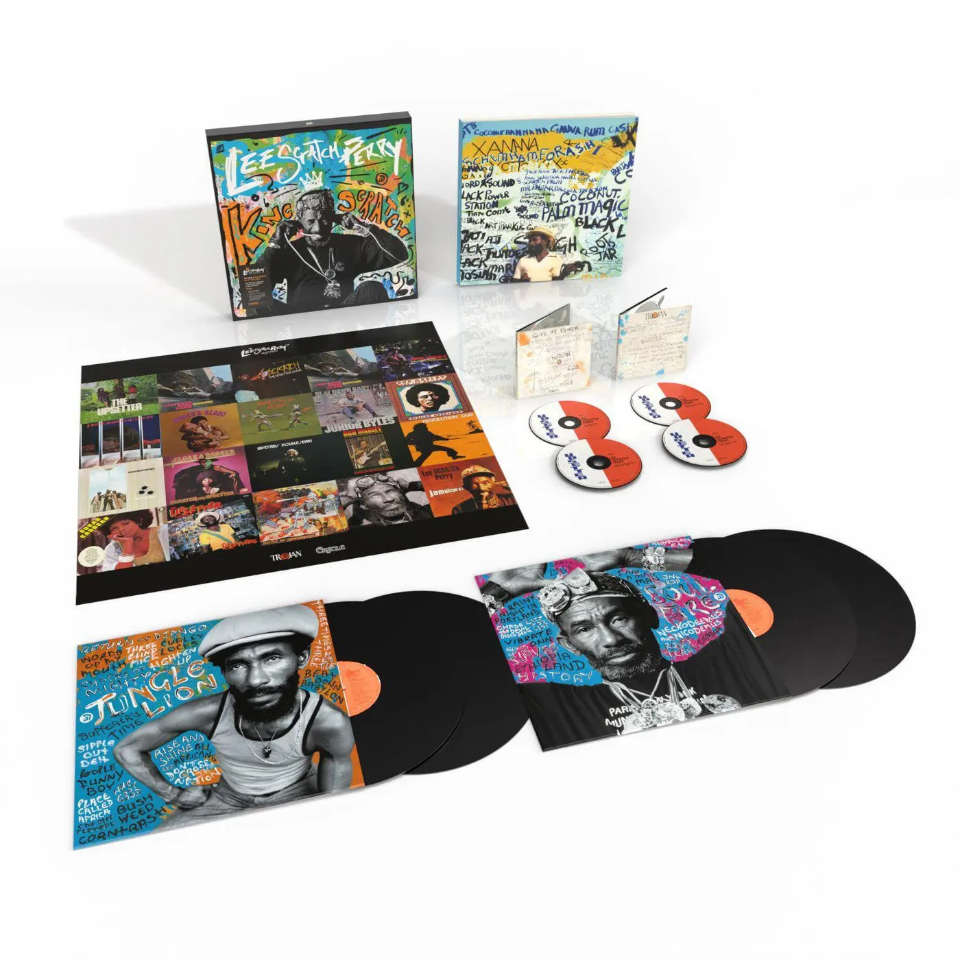 Lee "Scratch" Perry King Scratch (Musical Masterpieces From Upsetter) Box Set (4LP+4CD) (Vinyl)