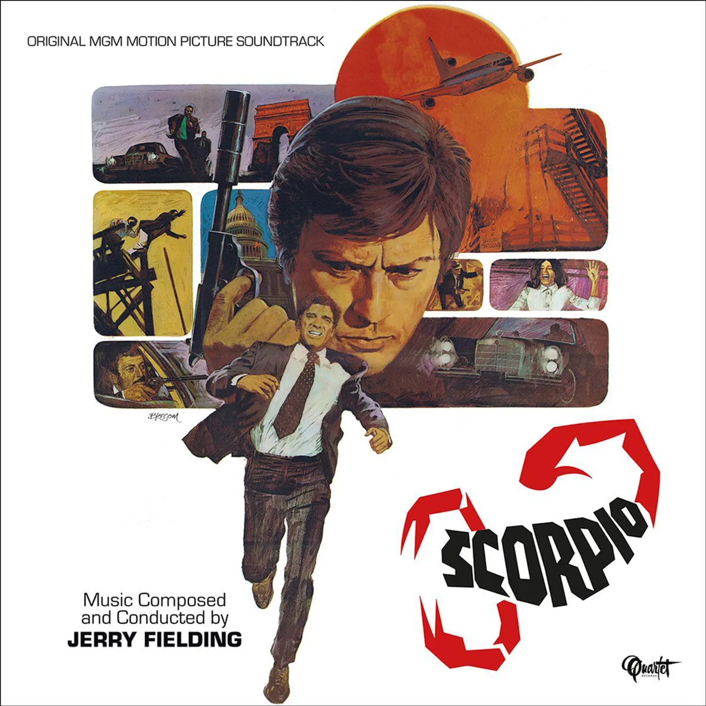 Jerry Fielding SCORPIO / Original Soundtrack Vinyl Record