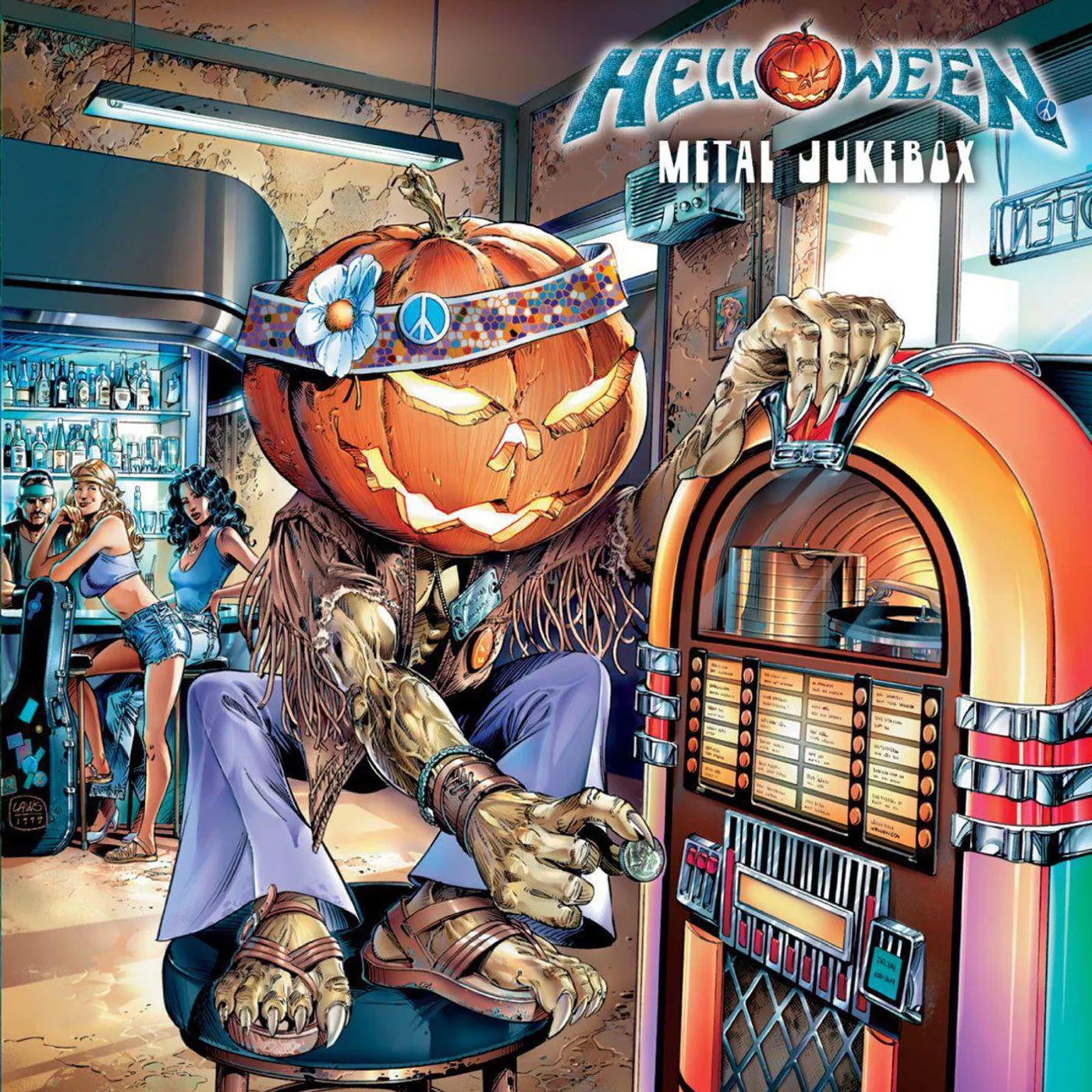 Helloween Metal Jukebox (Orange & Red Splatter) Vinyl Record