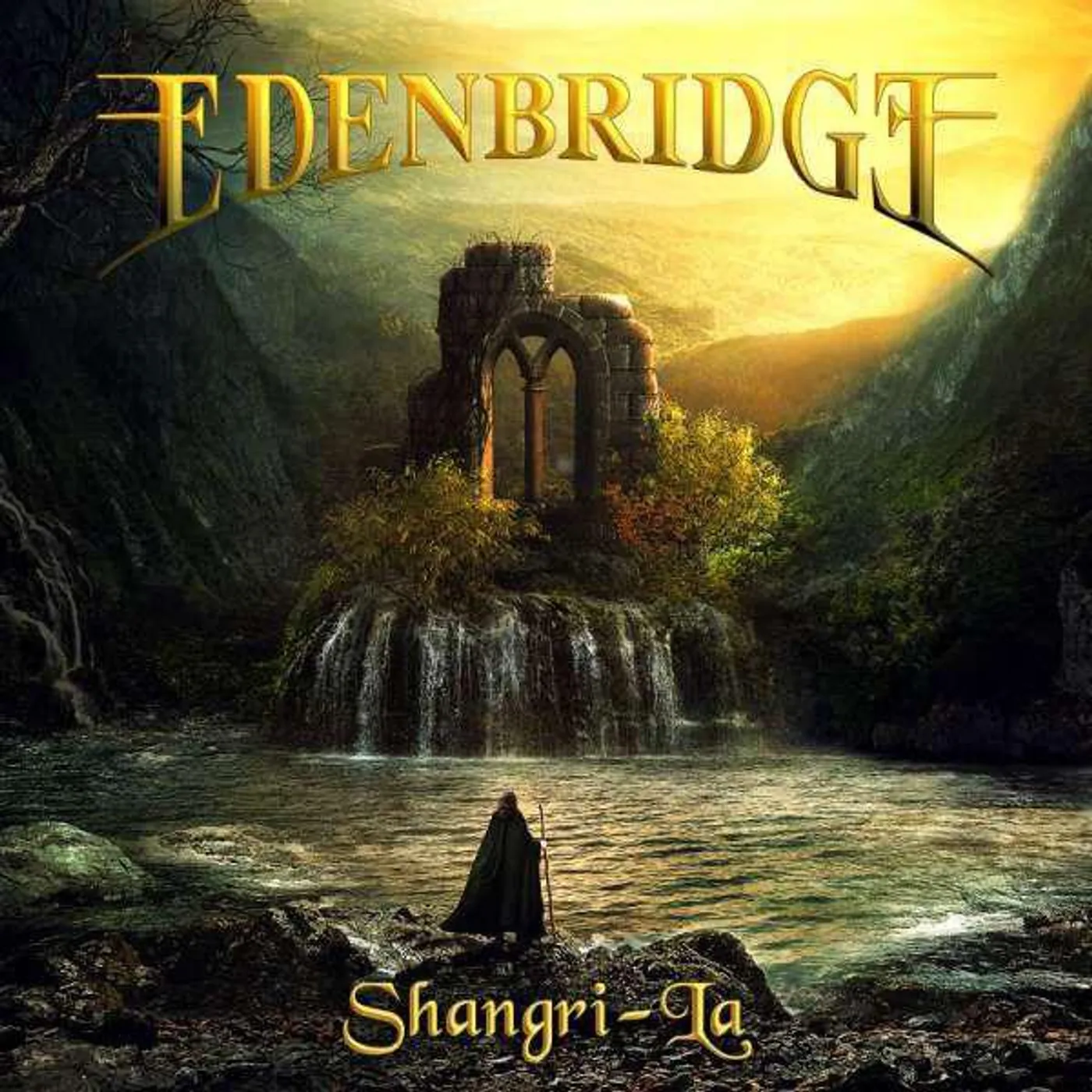 Edenbridge Shangri-la - clear green vinyl record