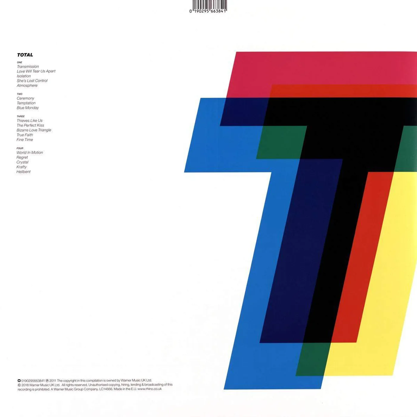 New Order Total (2LP) Vinyl Record