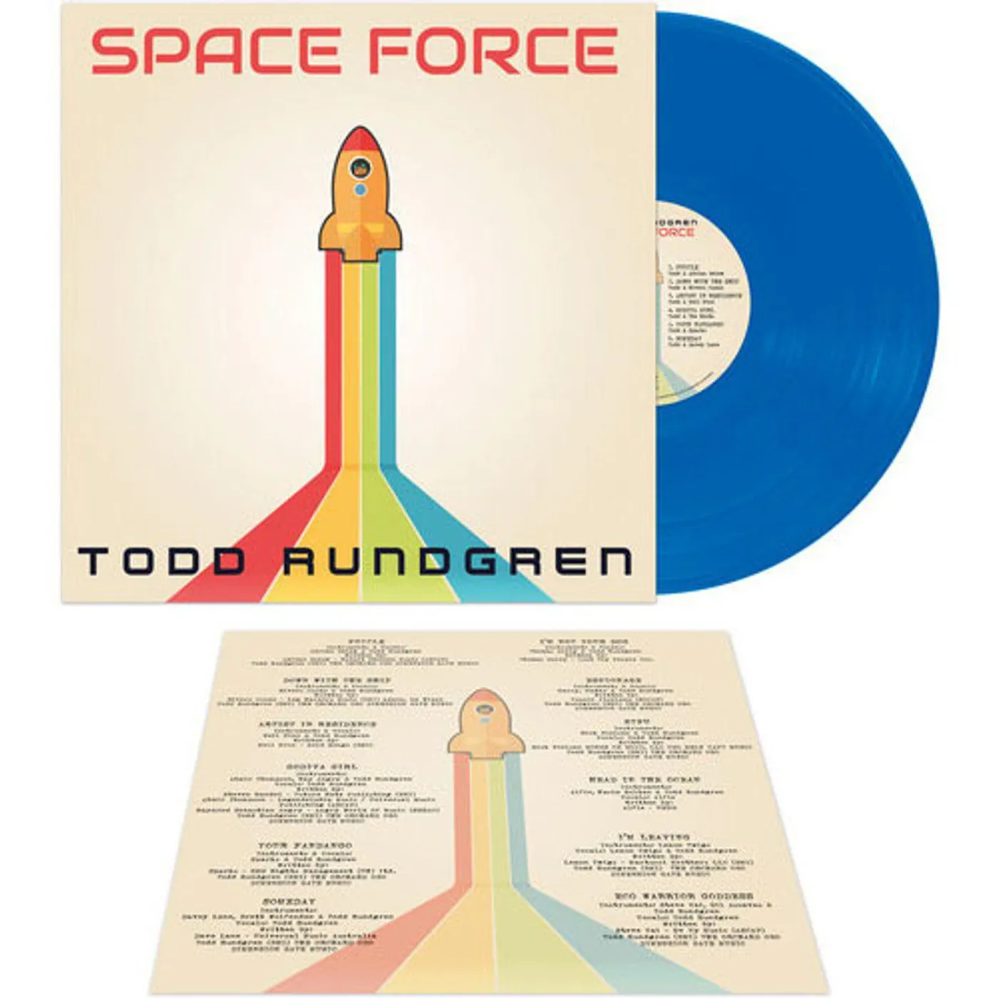 Todd Rundgren Space Force (Blue) Vinyl Record