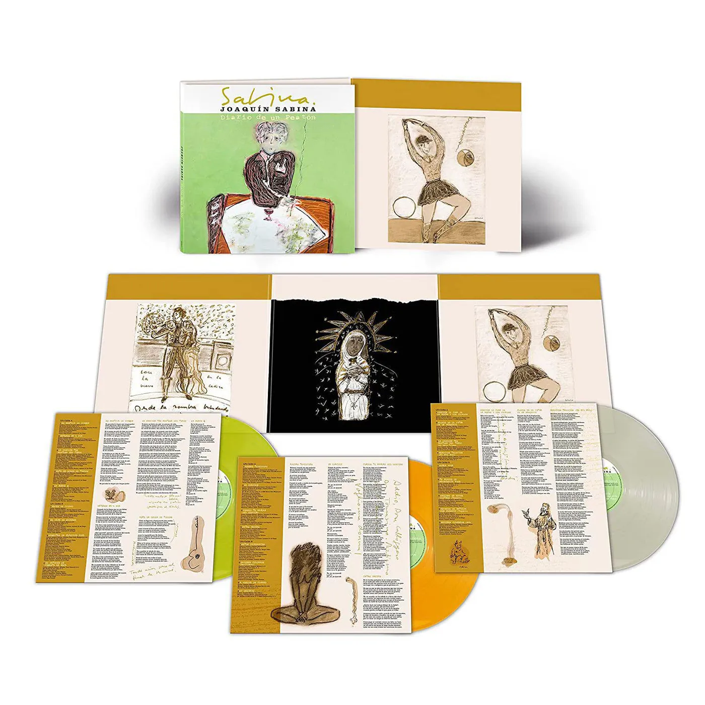 Joaquín Sabina Diario De Un Peaton (3LP/Colored) Vinyl Record