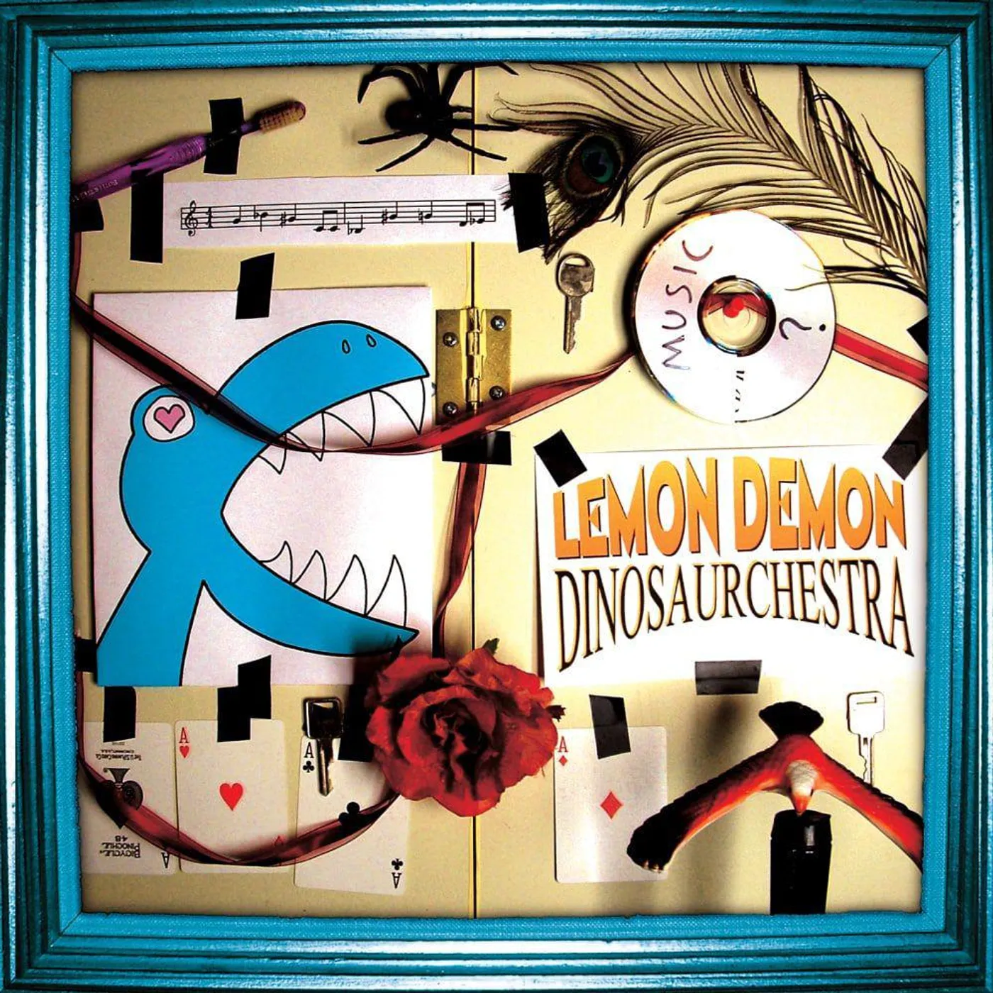Lemon Demon Dinosaurchestra (Deluxe/2LP/Green/Blue) Vinyl Record