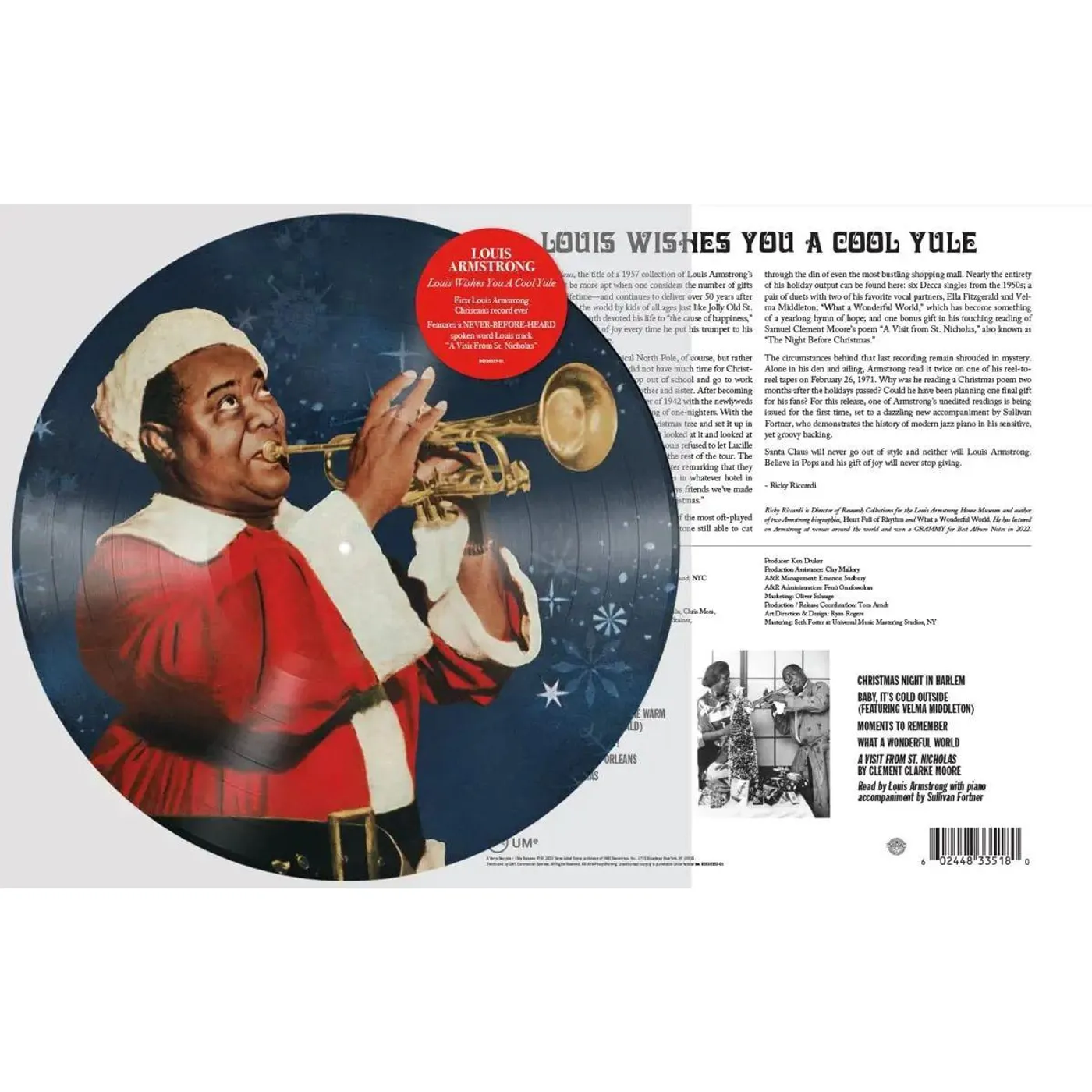 Louis Armstrong Louis Wishes You a Cool Yule Vinyl Record