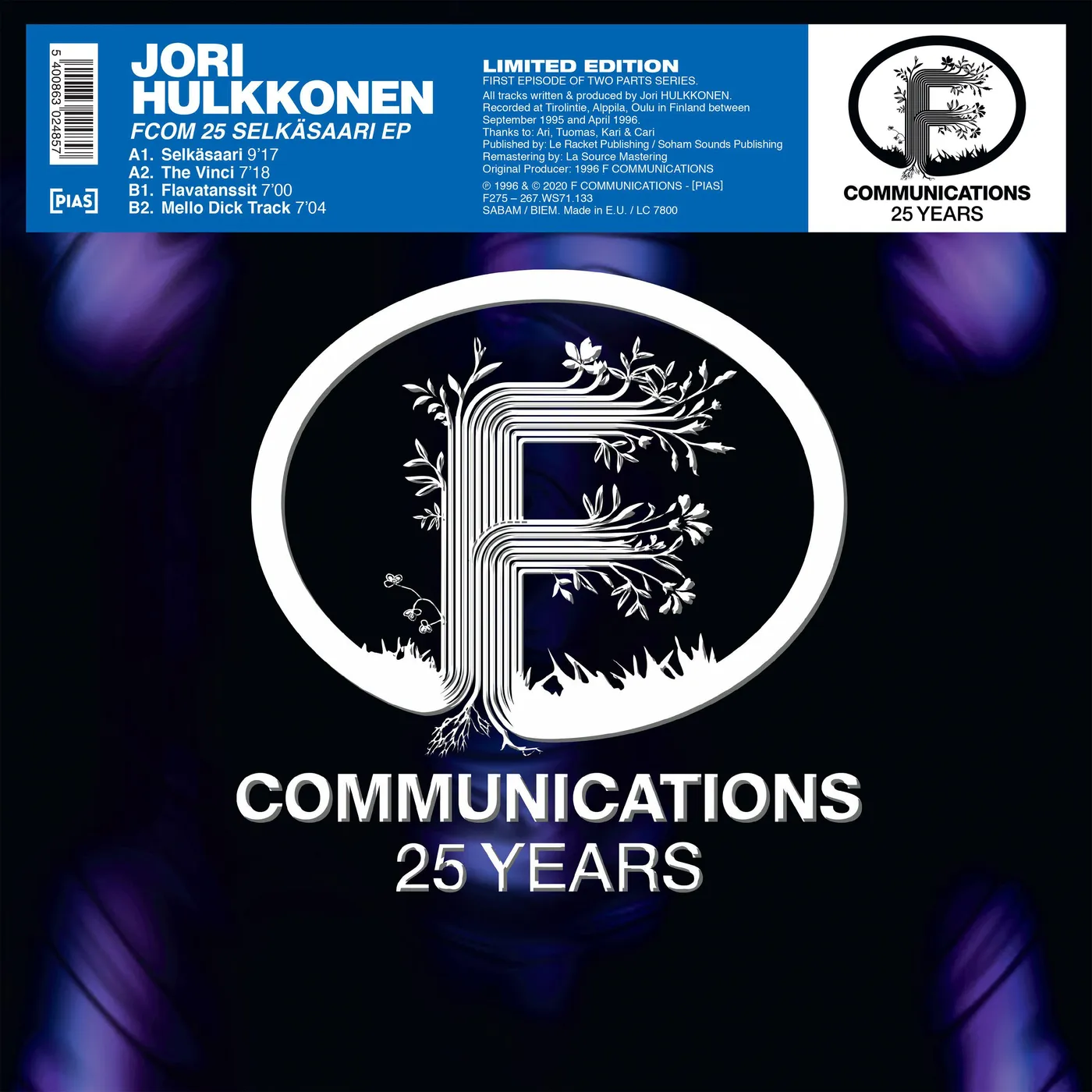 Jori Hulkkonen FCOM 25 SELKASAARI Vinyl Record