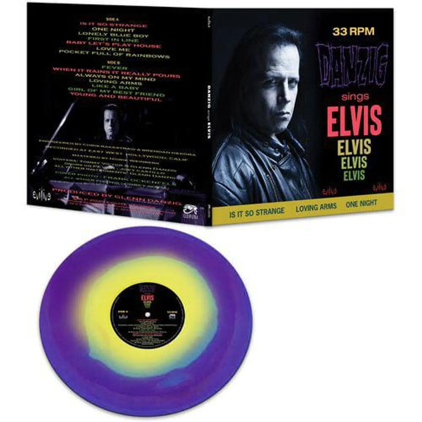 Danzig Sings Elvis (Purple/Yellow Haze) Vinyl Record
