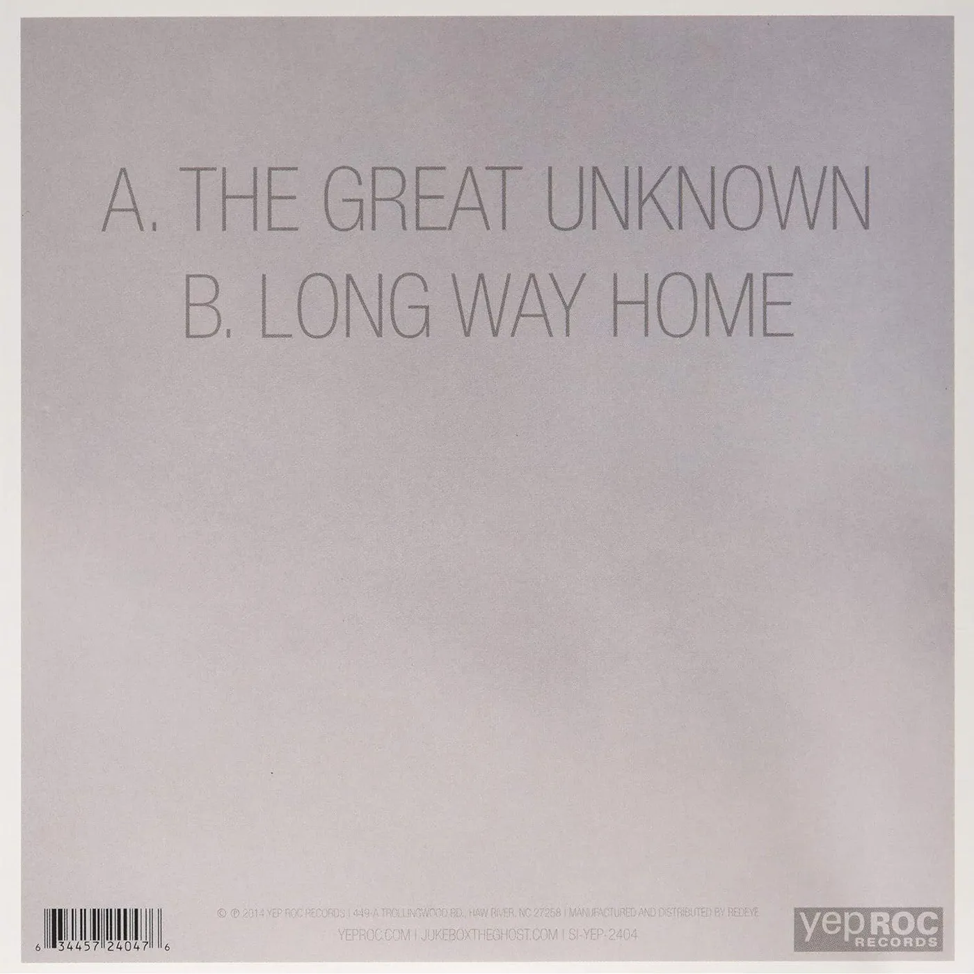 Jukebox The Ghost Great Unknown (7") Vinyl Record