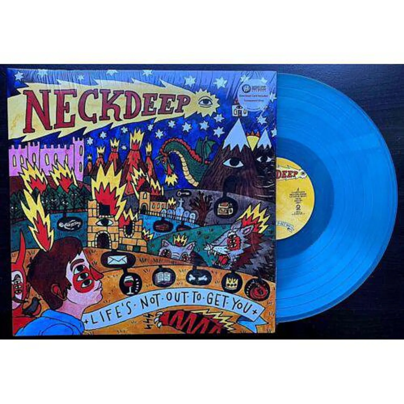Neck Deep Life's Not Out To Get You (Transparent Blue) Vinyl Record
