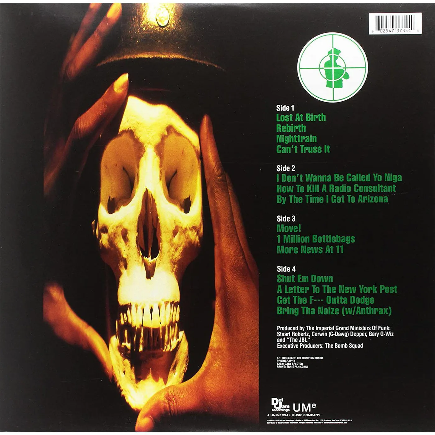 Public Enemy Apocalypse 91:the Enemy Strikes Black (Green/2LP)Vinyl Record