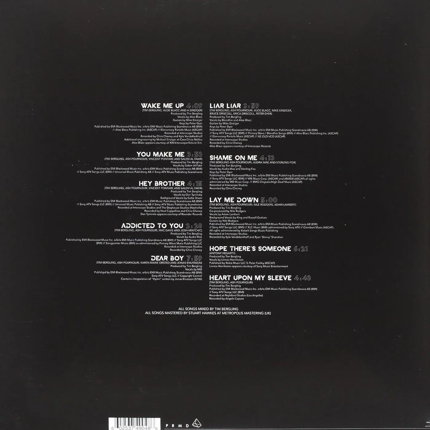 Avicii True Vinyl Record