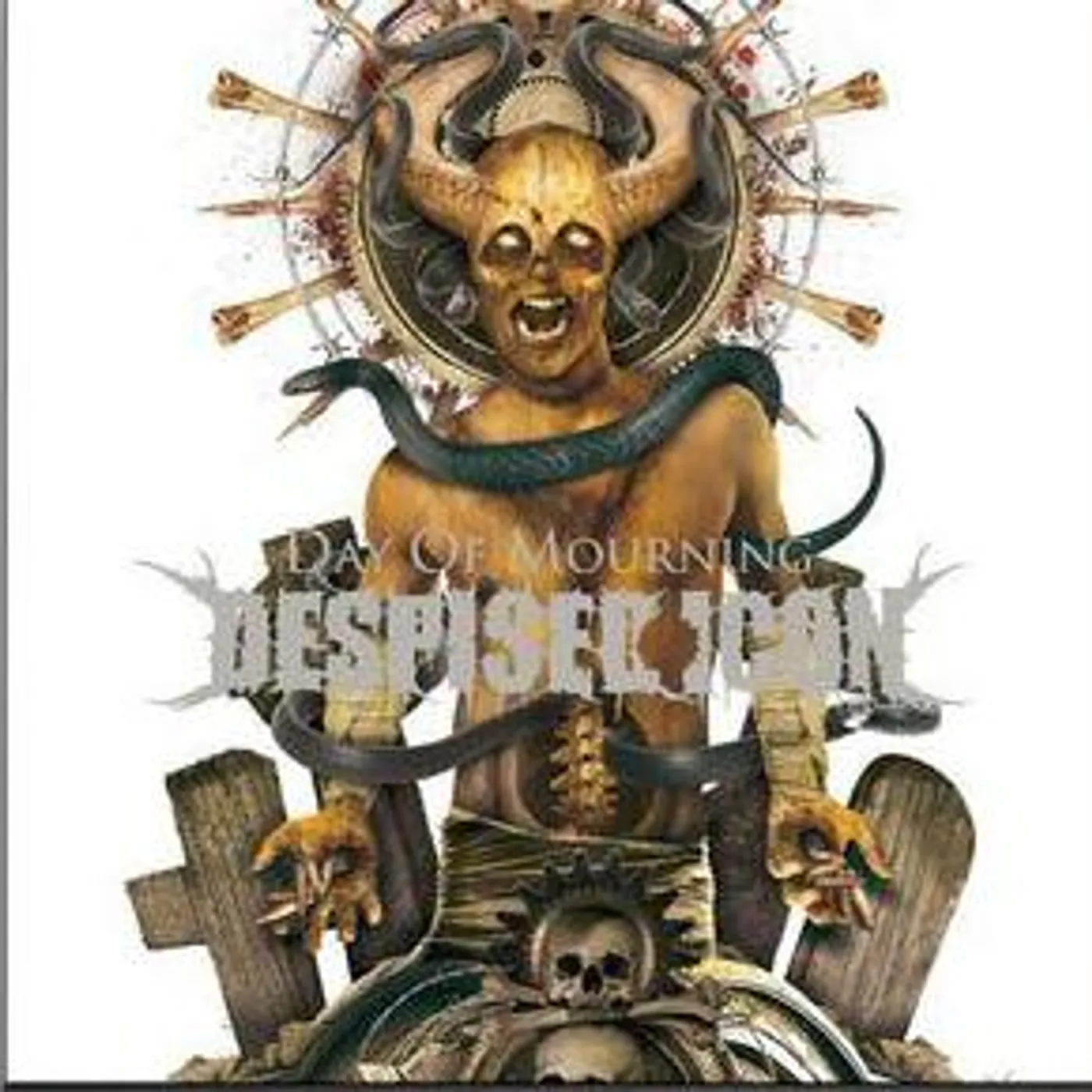 Despised Icon DAY OF MOURNING (WHITE VINYL) Vinyl Record - w/CD, Colored Vinyl, White Vinyl