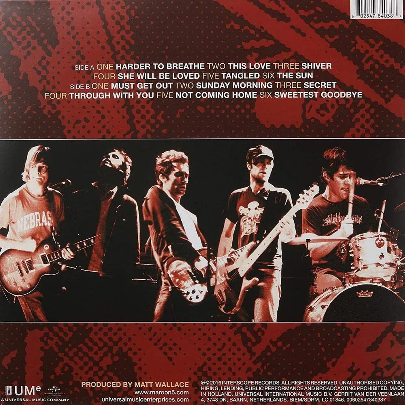 Maroon 5 Songs About Jane (180g) Vinyl Record