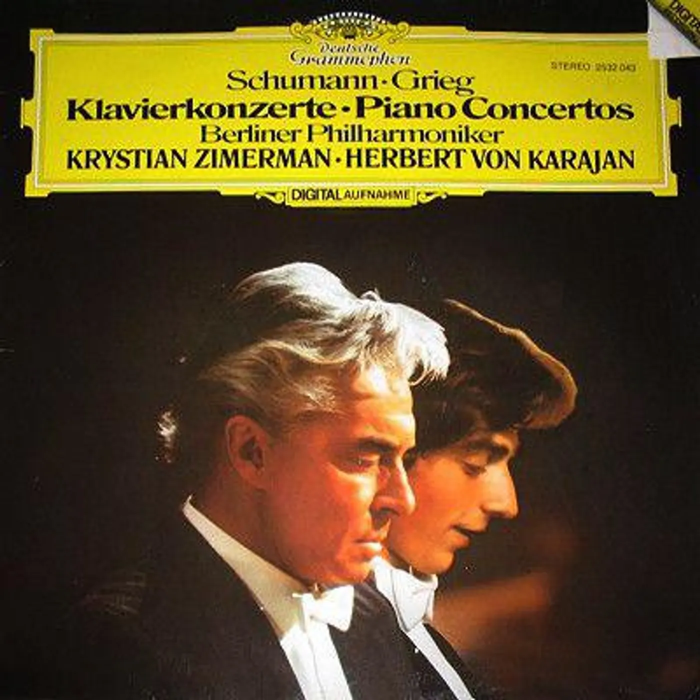 Krystian Zimerman GRIEG / SCHUMANN PIANO CONCERTOS Vinyl Record - Canada Release