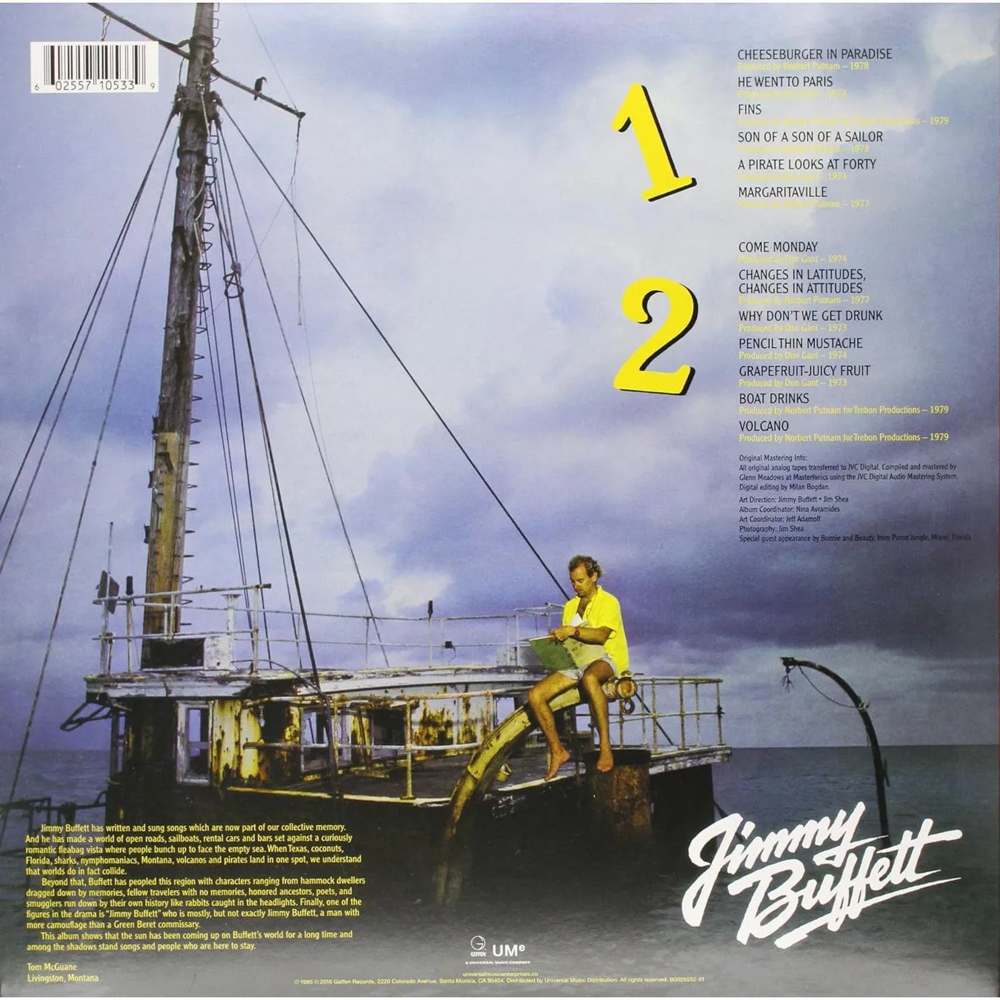 Jimmy Buffett Songs You Know By Heart Vinyl Record