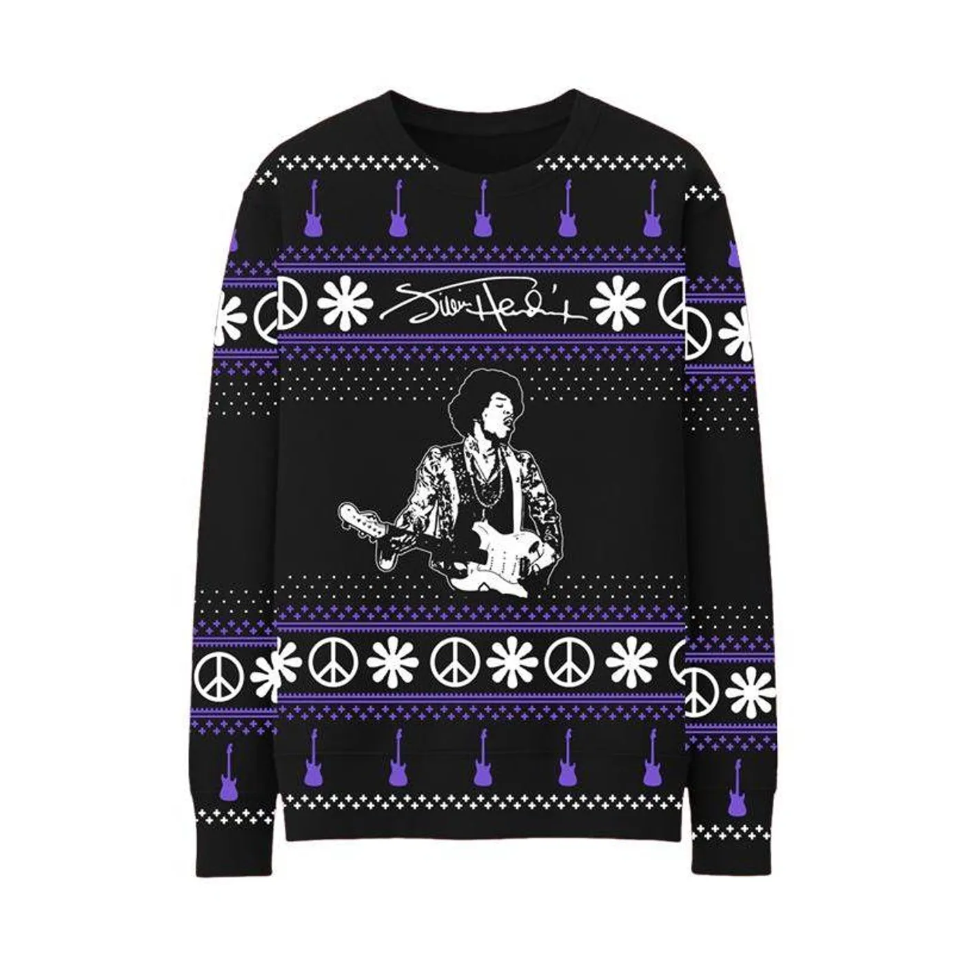 Jimi Hendrix Jacquard Knit Holiday Sweater