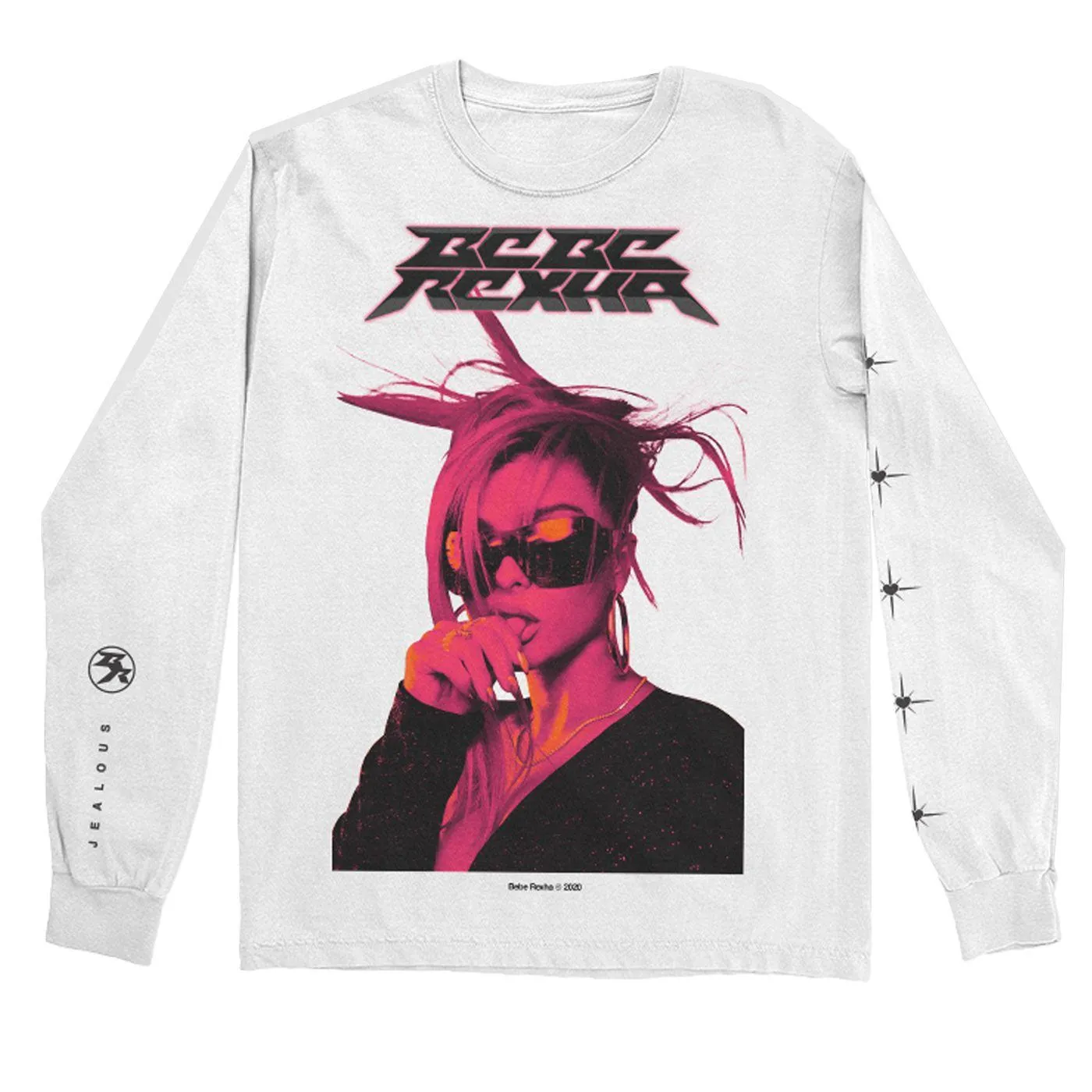 Bebe Rexha Jealous Beauty White Longsleeve