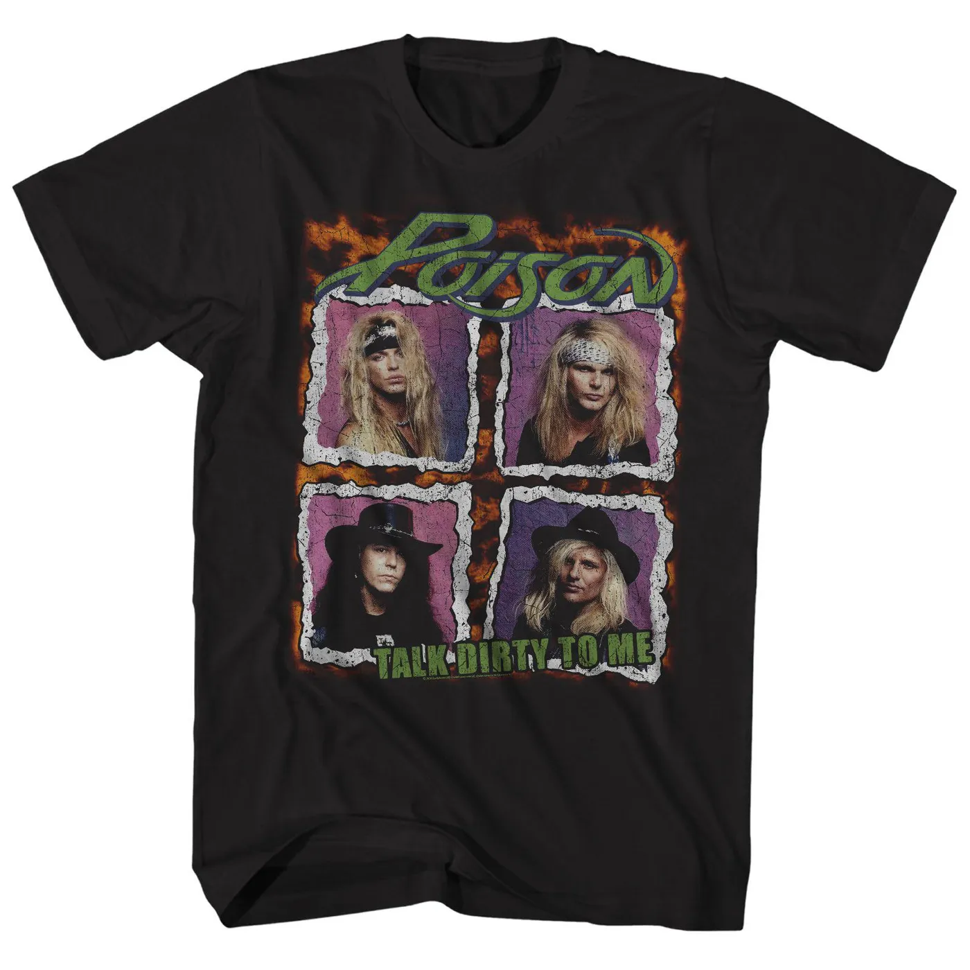 Poison T-Shirt | Distressed Talk Dirty To Me Tour Poison Shirt