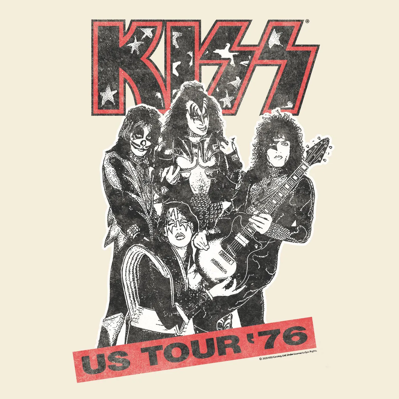 KISS T-Shirt | US Tour '76 KISS Shirt