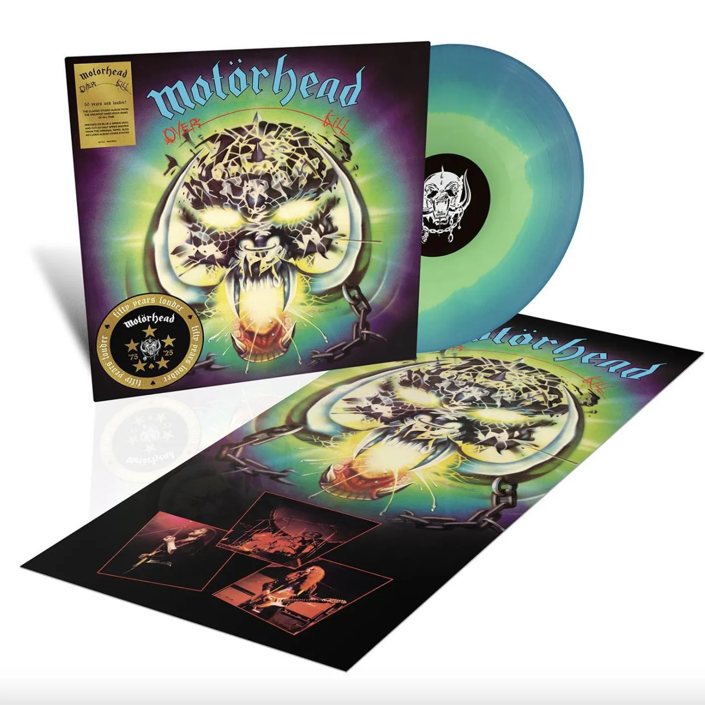 Motörhead LP Vinyl - Overkill (Blue) (Colv) (Ltd) (Trq) (Aniv) (Hfsm)